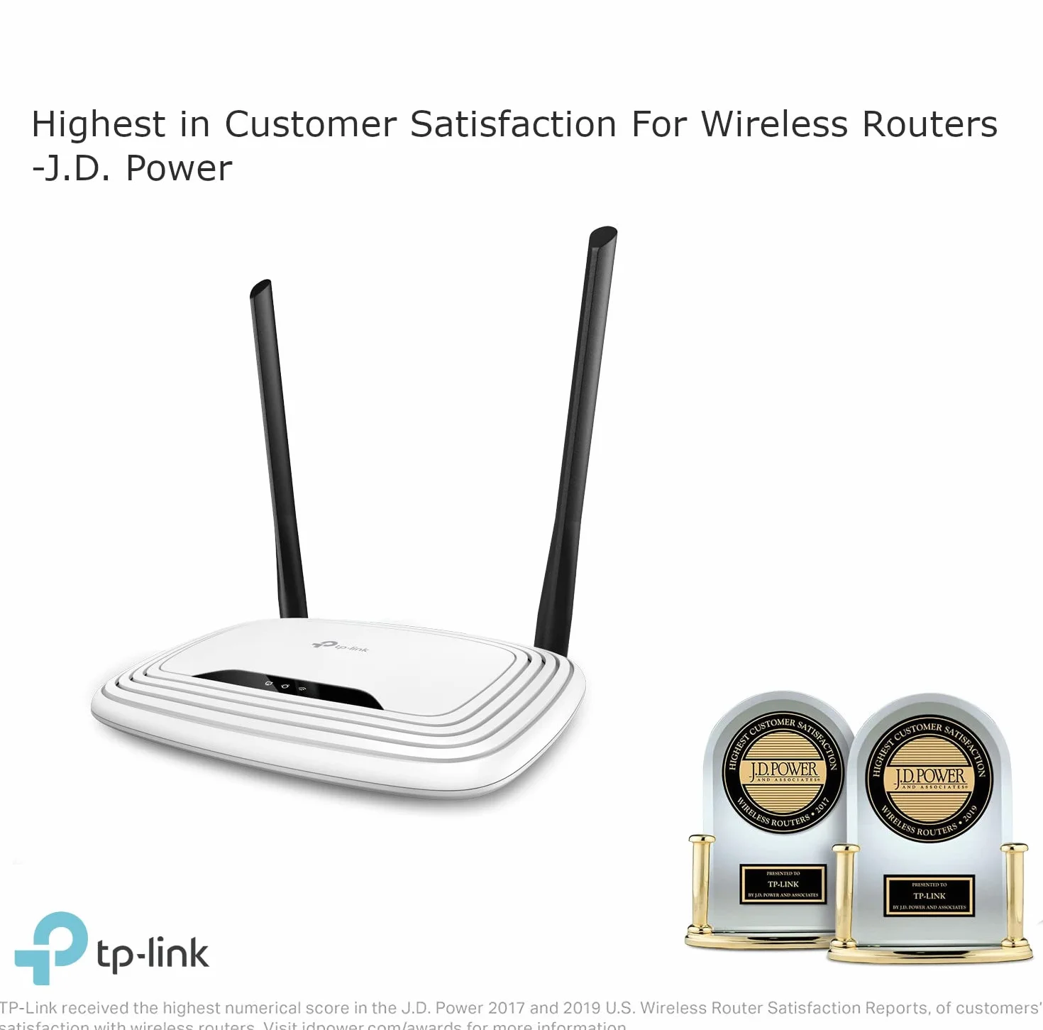 TP-Link Routeur WiFi N300 TL-WR841N 300 Mbps 2,4GHz 5 Ports Ethernet 2 Antennes Externes Blanc