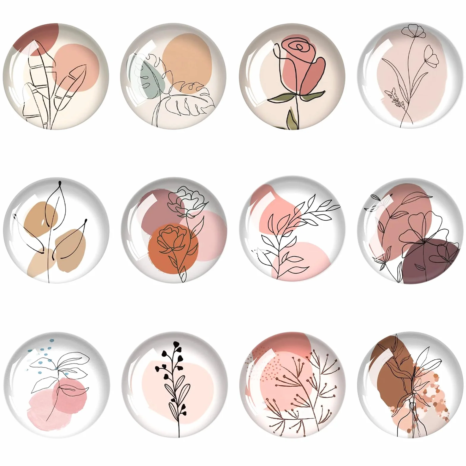 Aimants Décoratifs Cristal, Aimants Roses, Fleur Magnet Frigo, Tableau Magnétique