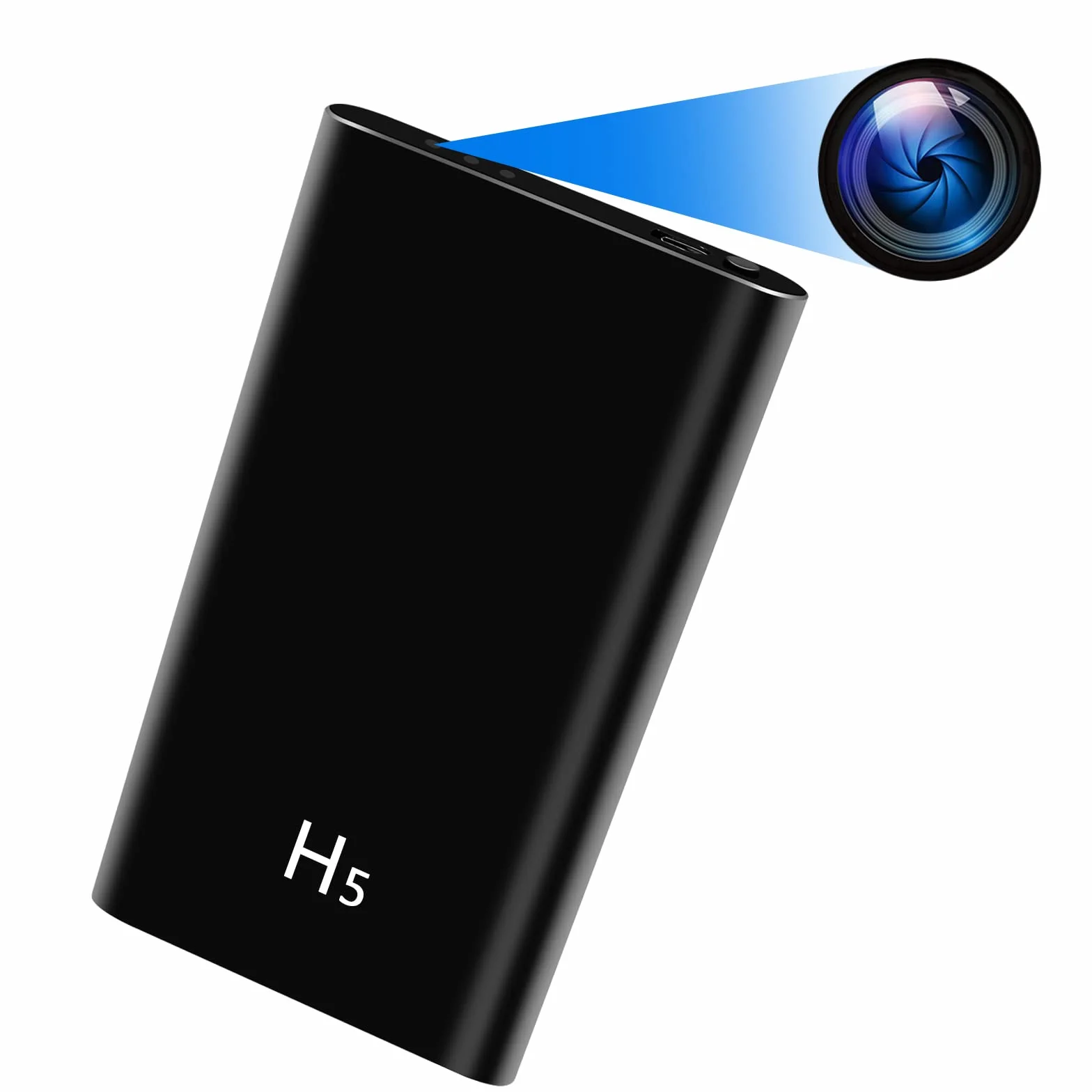 LXMIMI nowa ukryta kamera szpiegowska 2 w 1 mini kamera z power bankiem 5000mAh, ukryta kamera HD 1080P dla bezpieczeństwa w domu Niania kamera z noktowizorem i detekcją ruchu