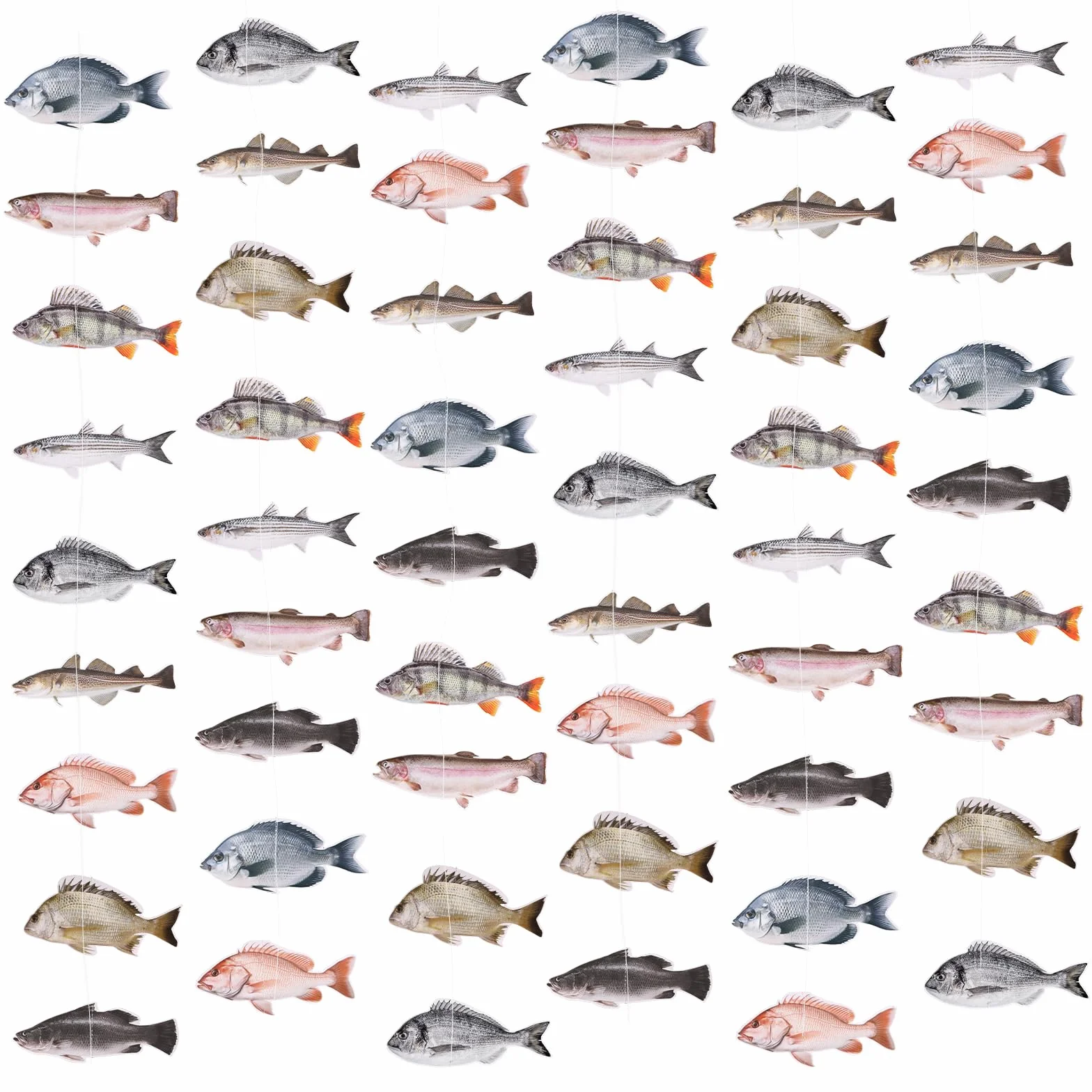 Guirlande Bannières Thème Pêche pour Décoration Fête Anniversaire Poisson