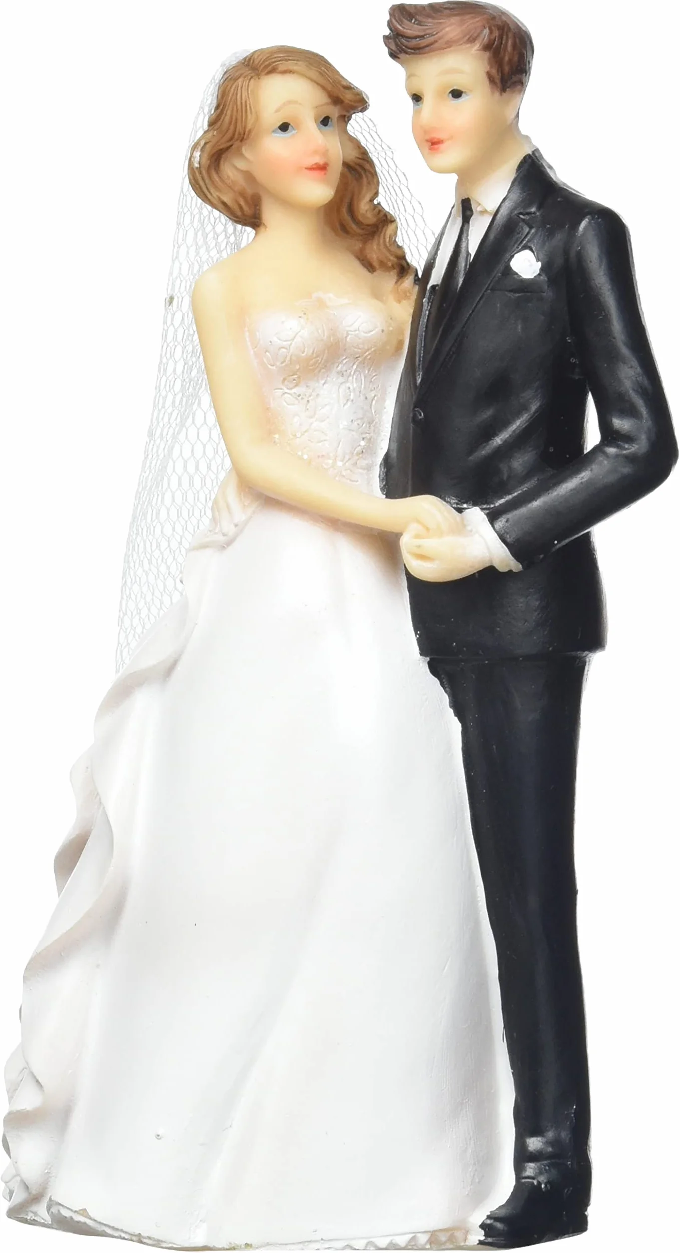 Rayher Figurine Couple de mariés traditionnel polyrésine 9x5,3x14,2cm mariage