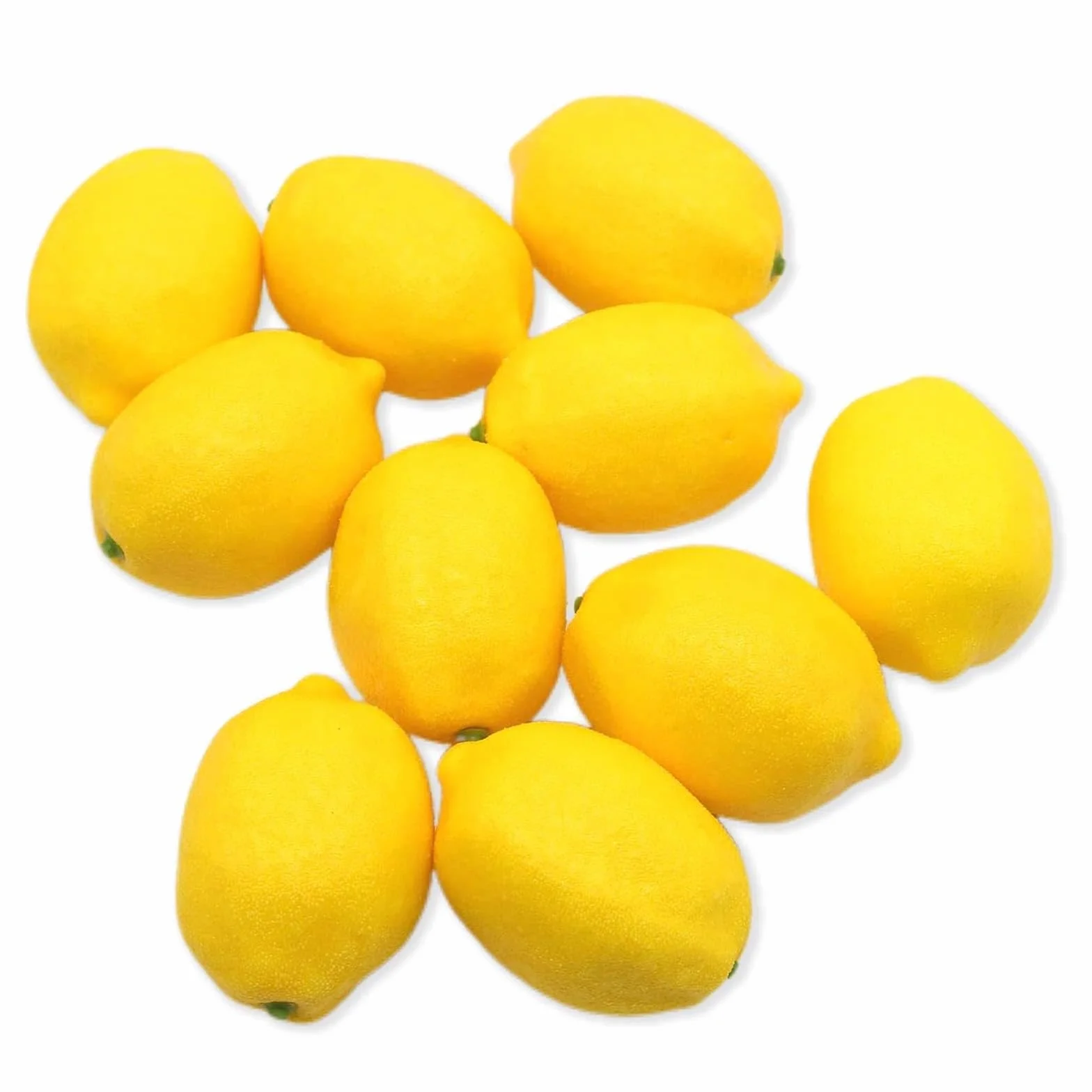 Citron Artificiel Jaune 10 Pièces Fruits Fake Réalistes Décoration Cuisine Fête