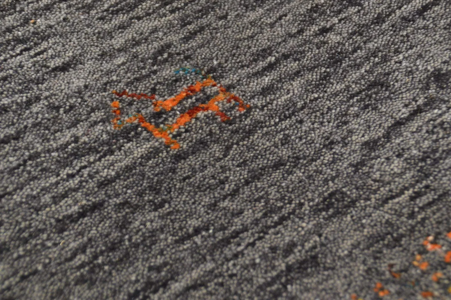 Theko Sona-Lux Gabbeh Tapis noué à la main Anthracite
