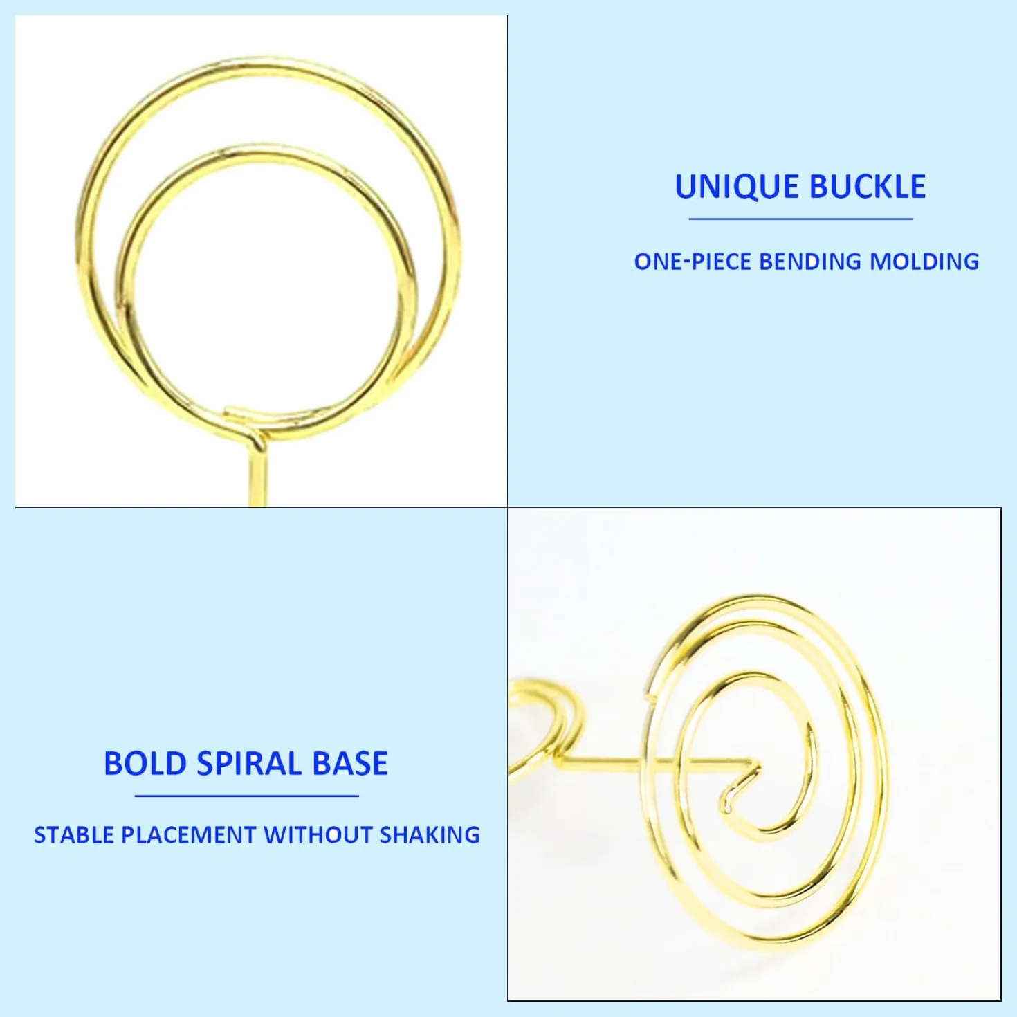 Supports de table dorés ronds lot de 30 pour mariages banquets fêtes