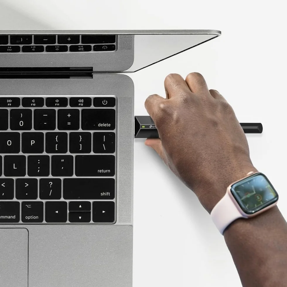 TP-Link UB500 Plus – Adapter Bluetooth 5.3 USB z anteną zewnętrzną, zasięg do 20 m, obsługa 7 urządzeń jednocześnie, Plug & Play, Kompatybilność z Windows 11/10/8.1/7