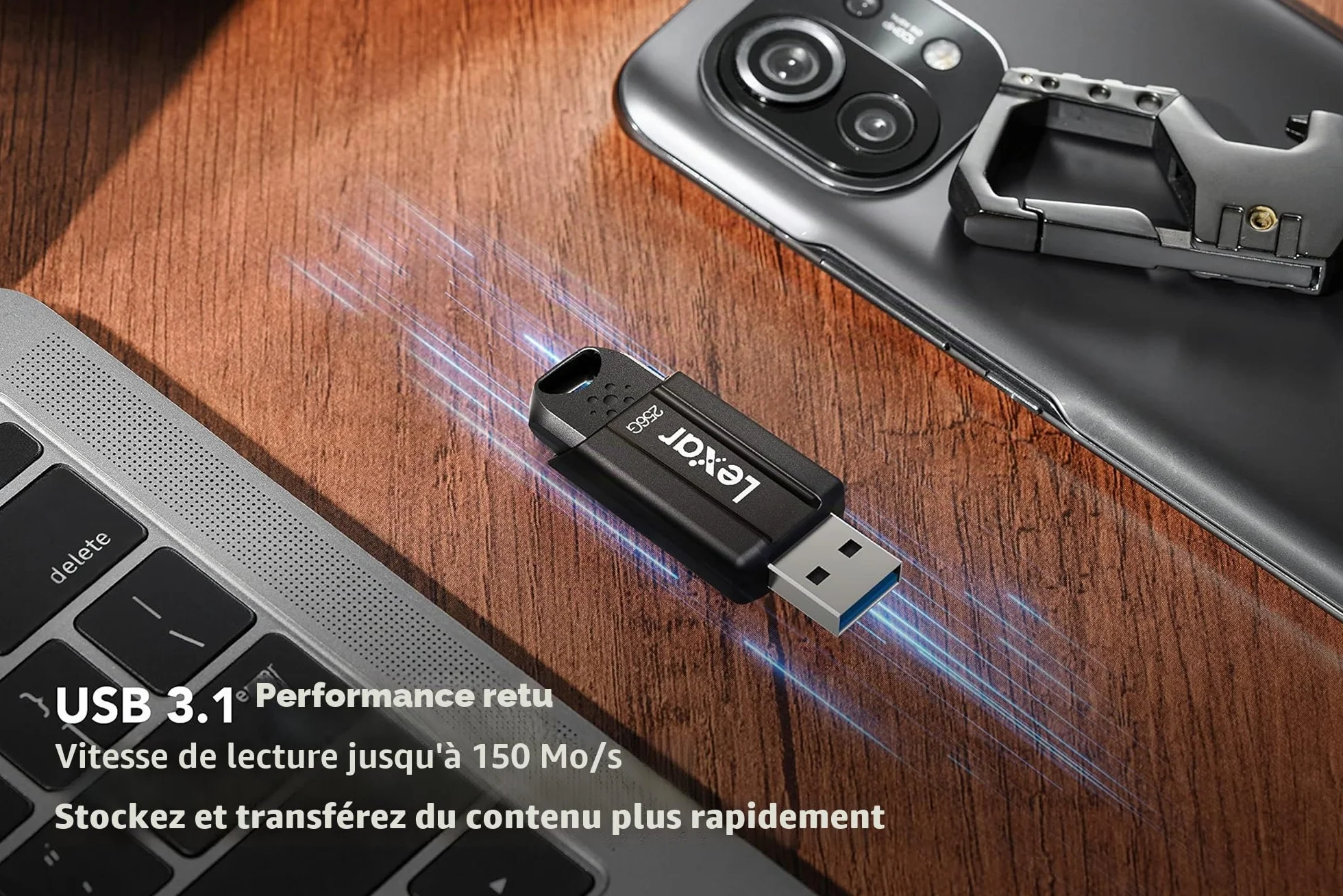Lexar JumpDrive Clé USB 32 Go USB 3.1 130 Mo/s Lecture