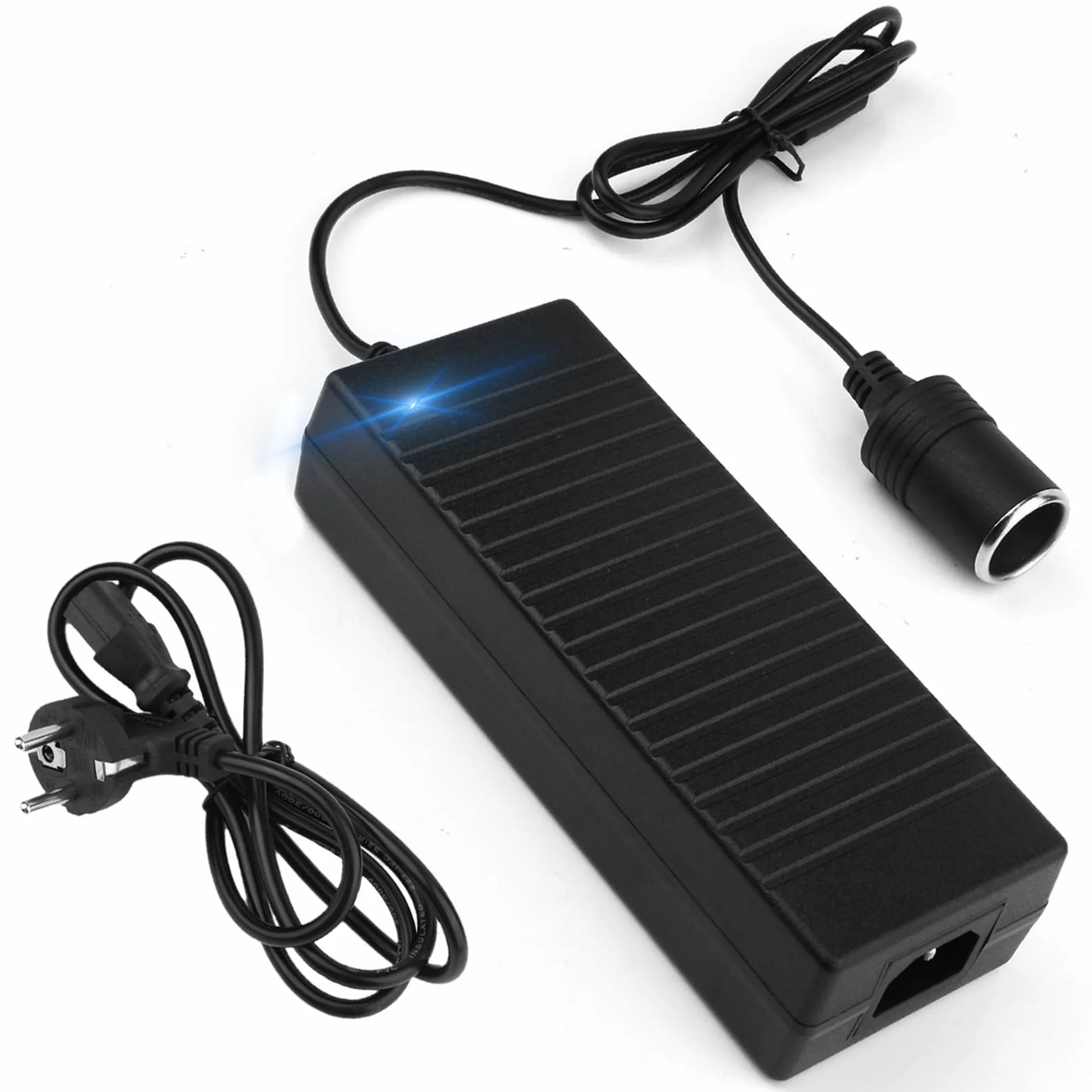 Samochodowy adapter sieciowy 12 V 10 A, adapter sieciowy do samochodu, przetwornica napięcia 240 V na 12 V, adapter sieciowy do lodówki, adapter 12 V, 10 A, 120 W, Ac-Dc, adapter sieciowy do