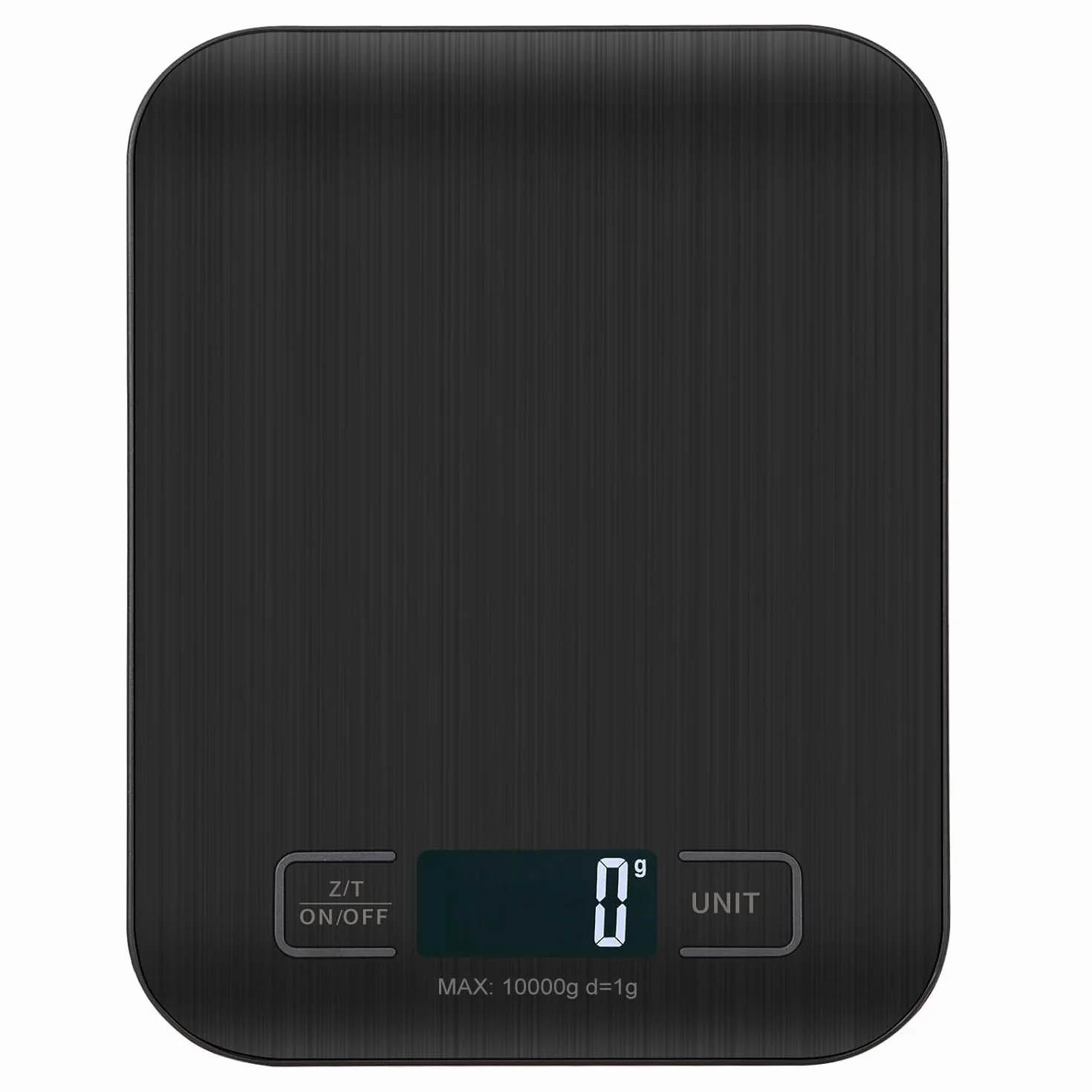 Balance de Cuisine Numérique Professionnelle 10 kg - Précision 1g, Écran LCD, Fonction Tare (Noir)