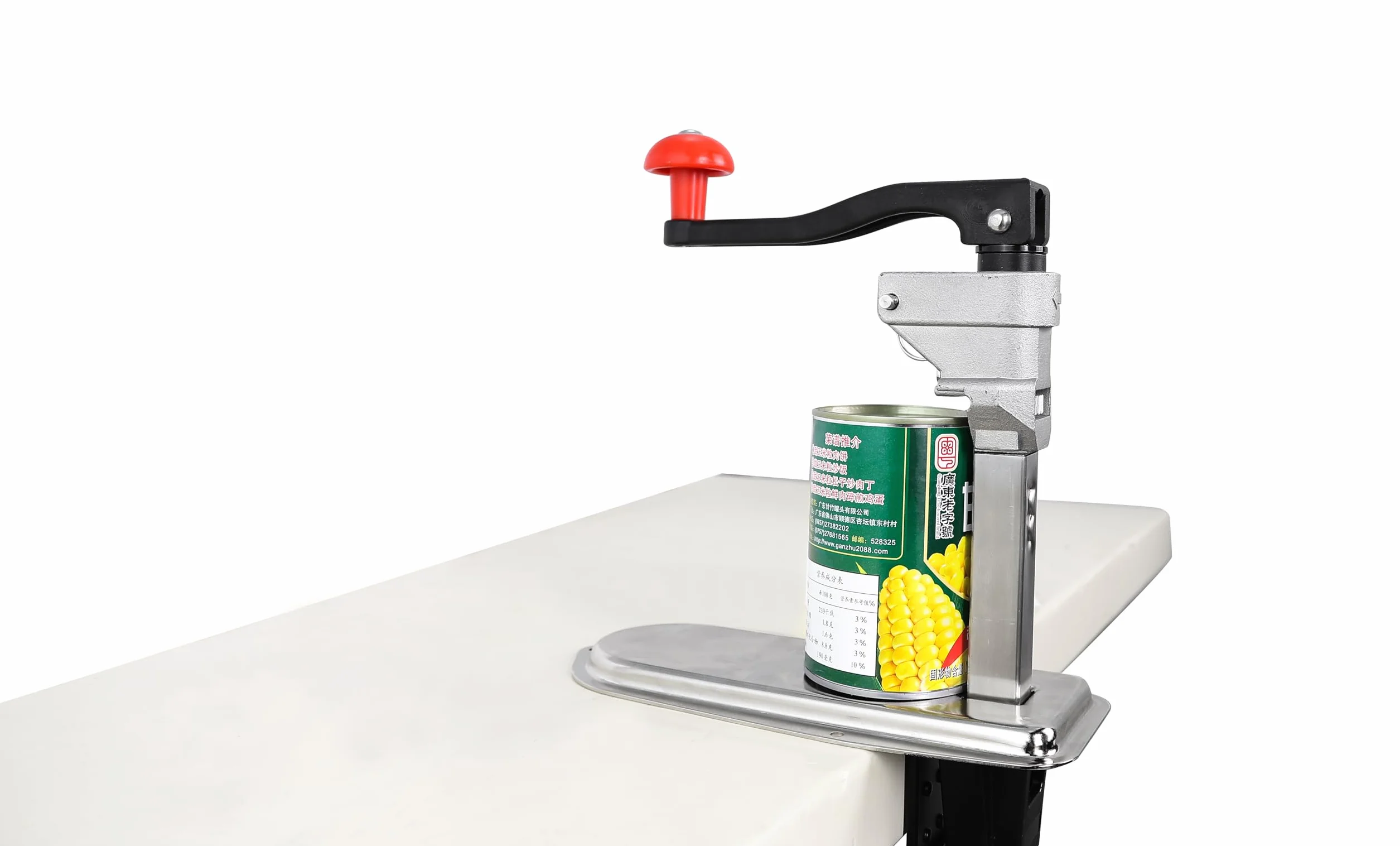 Hakka Ouvre-boîtes Commercial, Ouvre-Boîtes Robustes Jusqu'à 33 cm (13") avec Support de Table à Pince, Installation Sans Perçage, Idéal pour Les Restaurants, Cuisines, Cafétérias et Usage Domestique