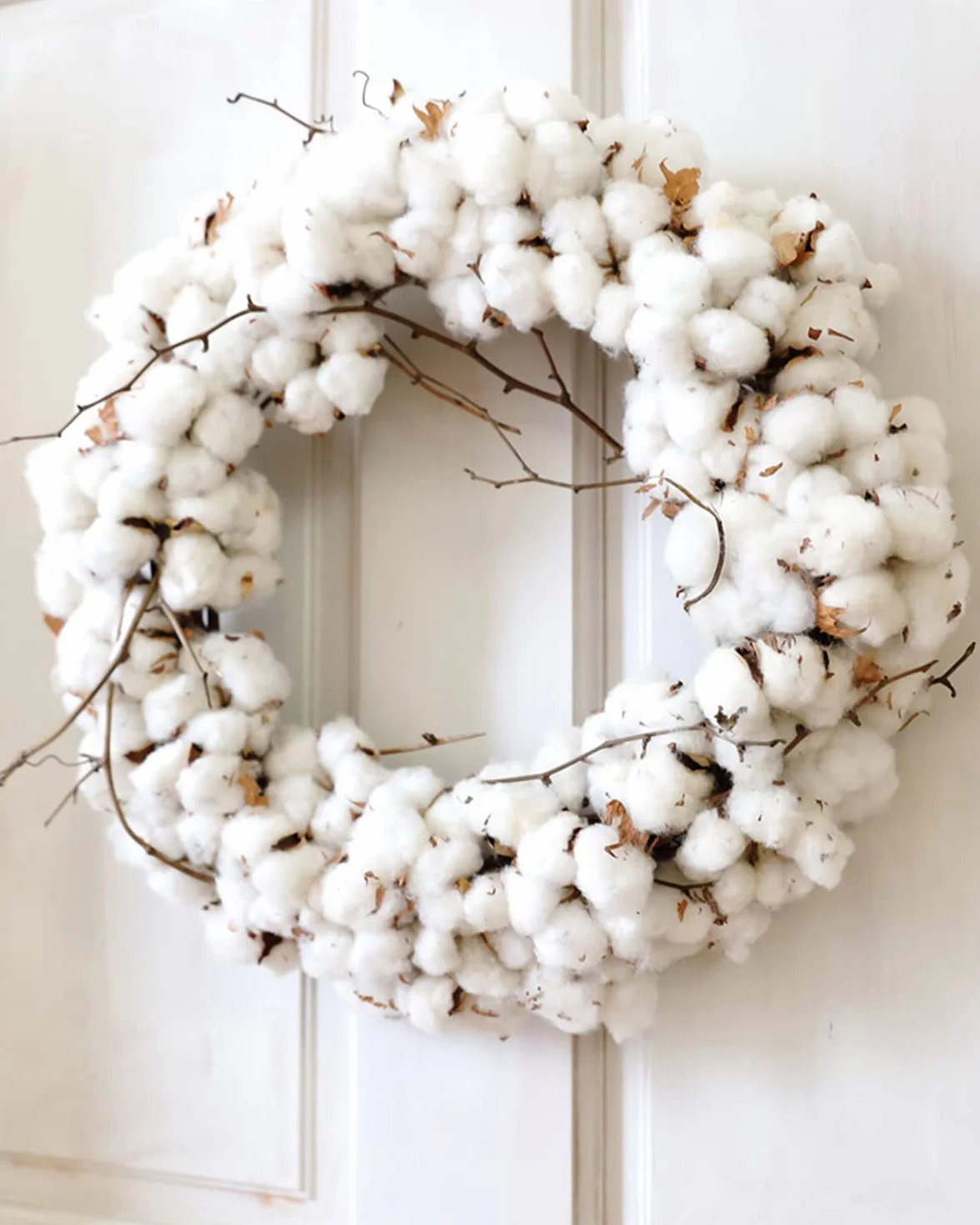 Fleurs de Coton Sechees Naturelles 10 Pack Fausses Branches Decoration Maison Balcon Composition Florale