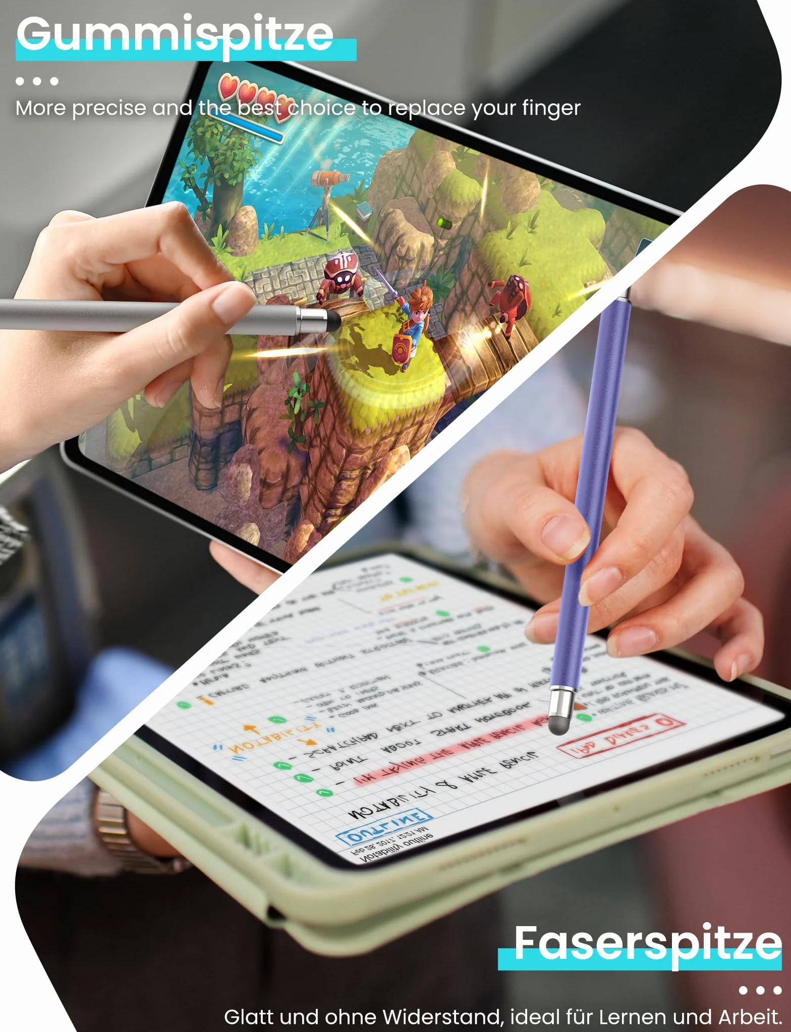 Rysik do tabletu MEKO 3 w 1 magnetyczny rysik do ekranu dotykovego, rysik z włóknem gumowym Disc Stylus dotykowy do wszystkich tabletów/telefonów komórkowych takich jak iPhone/iPad/Switch/Mini/iWatch