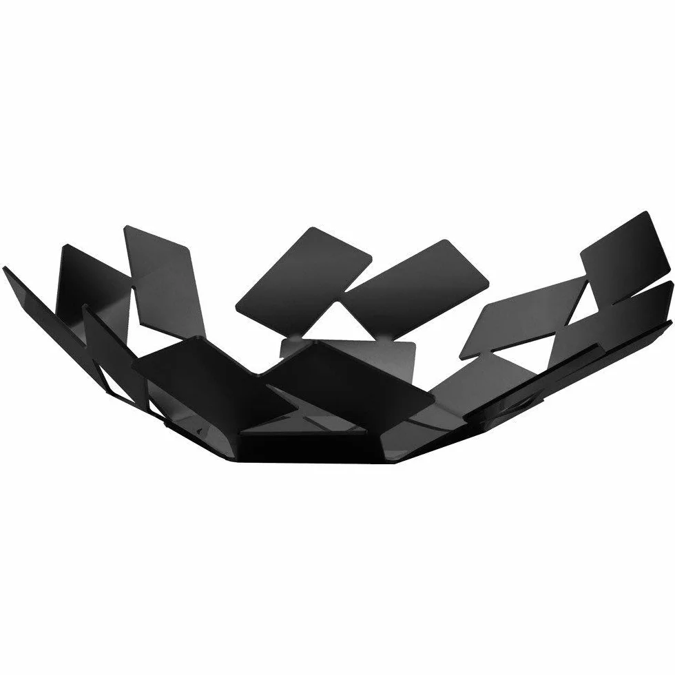 Alessi MT01 B Stanza Dello Scirocco Corbeille, Noir, 24.5x23.2x6.2 cm