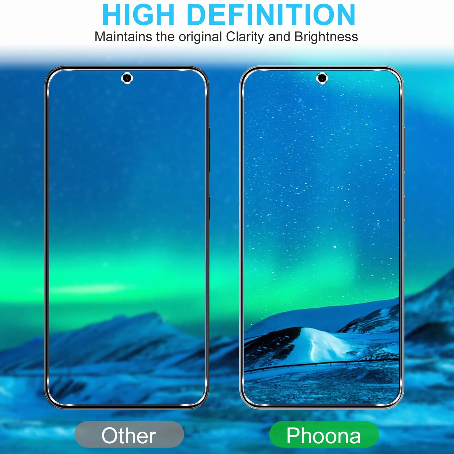 Phoona 2 sztuki szkła hartowanego do Samsung Galaxy A57, Ultra HD, przezroczysta folia ochronna o twardości 9H, ochrona przed odciskami palców, bez pęcherzyków powietrza, ochrona ekranu do Samsung A57