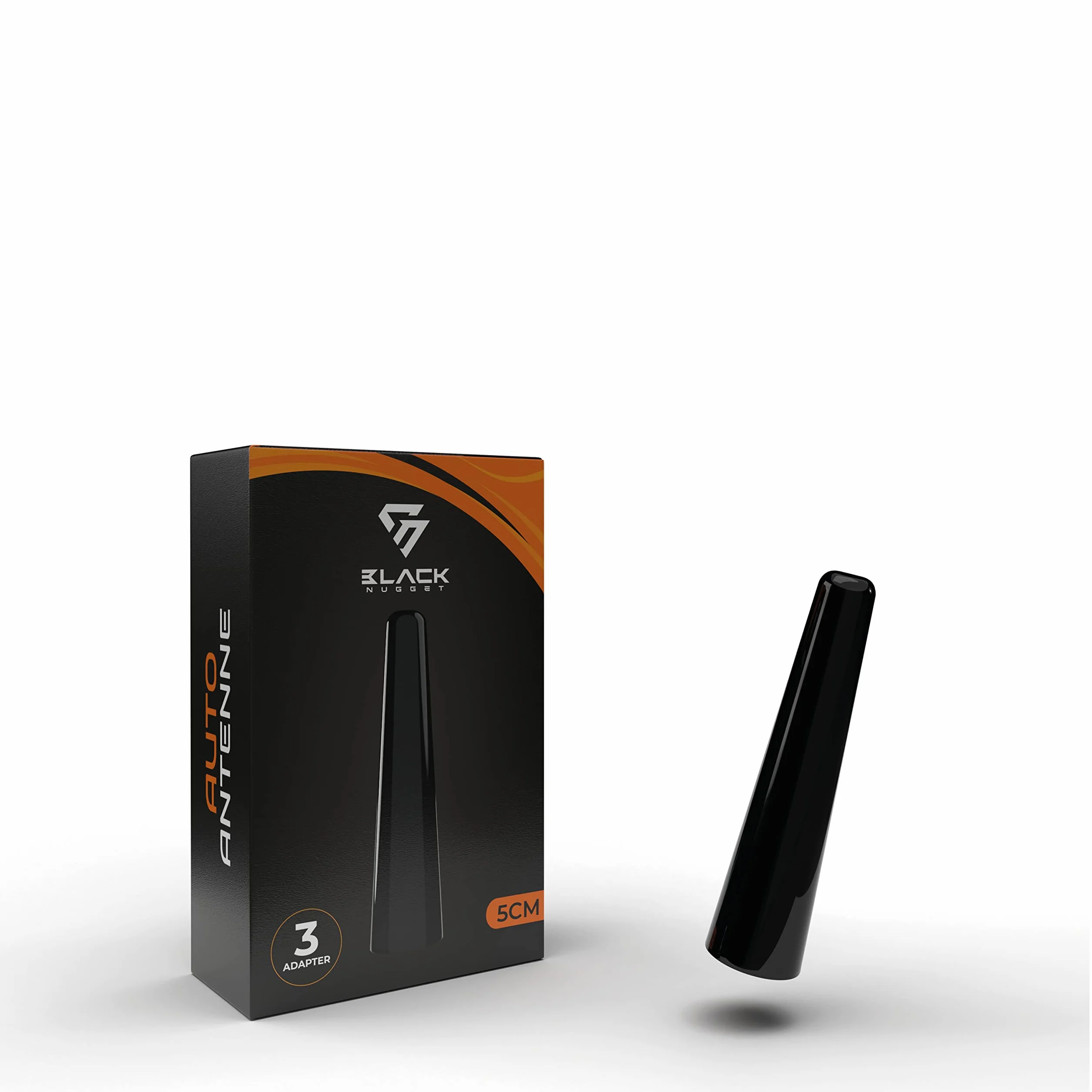 BlackNugget® Car Antenna 5cm - Uniwersalna antena samochodowa - Antena dachowa z pierwszorzędną jakością odbioru - Antena do odbioru AM & FM