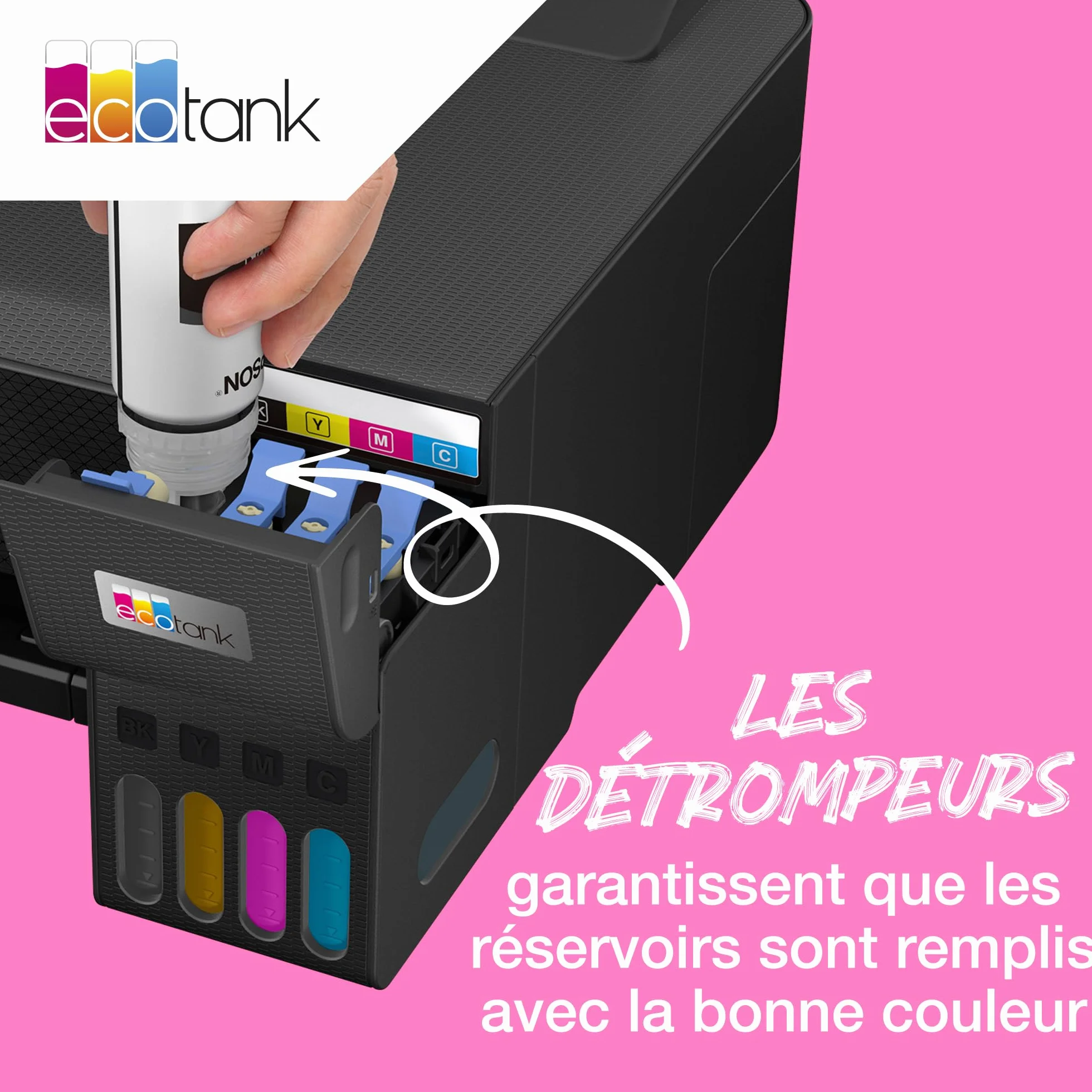 Epson EcoTank 104 Bouteille d’Encre Noir Haute Capacité 4,500 Pages
