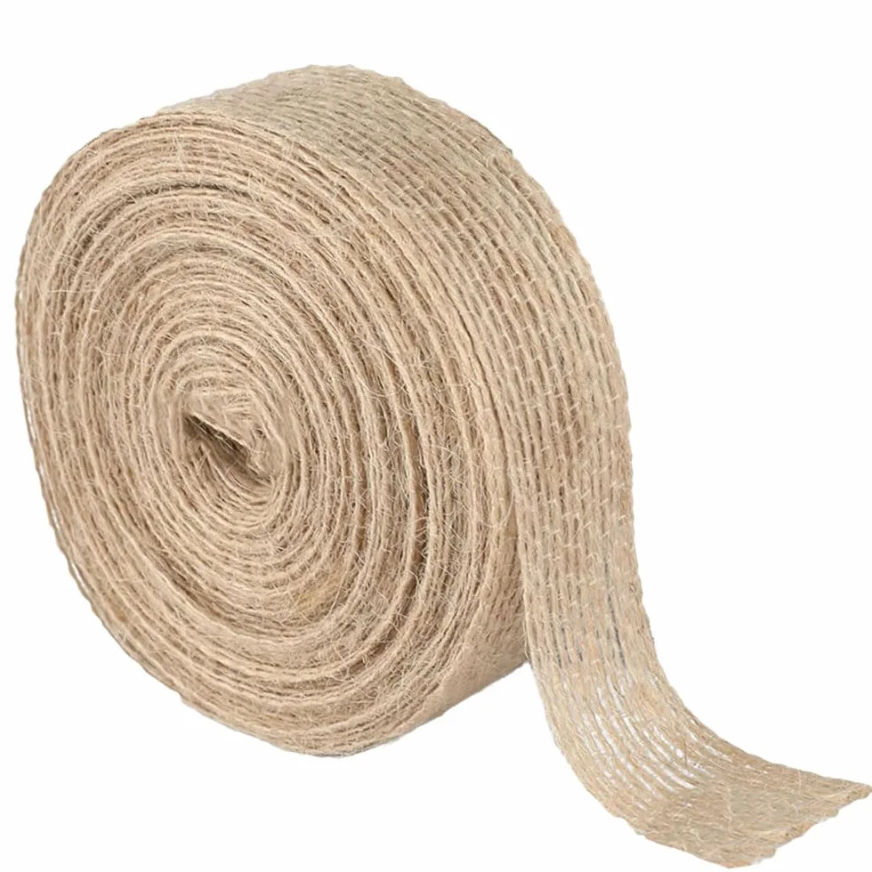 Ruban de Jute 1,5cm x 10M Vintage pour Emballages Cadeaux