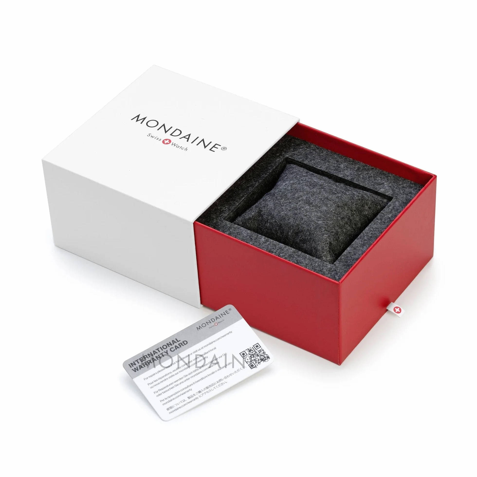 Mondaine Horloge de Gare Suisse Officielle 25 cm Quartz Aluminium Noir Verre minéral trempé