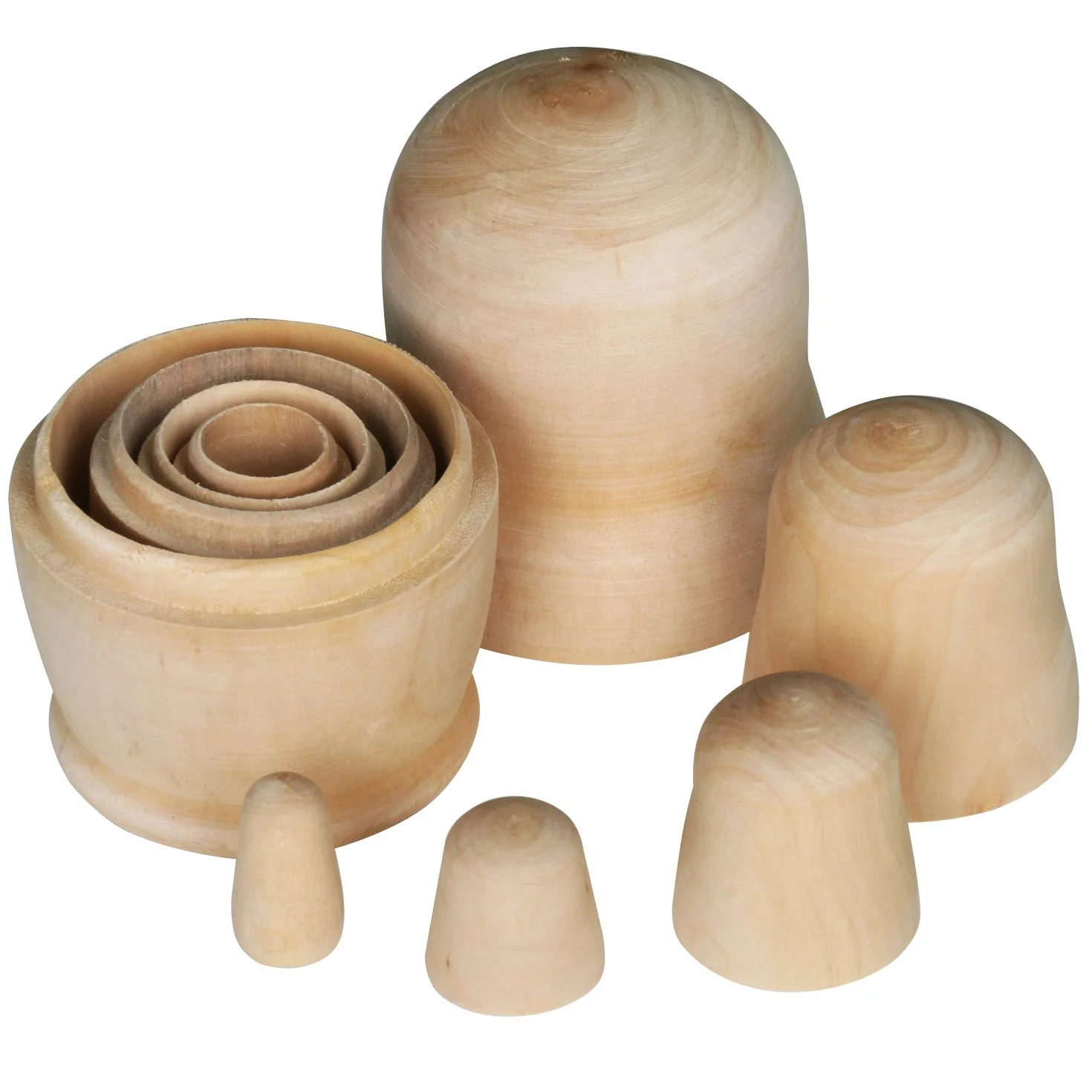 TRIXES Poupées Gigognes en Bois Bricolage Artisanat Créatif Vierges