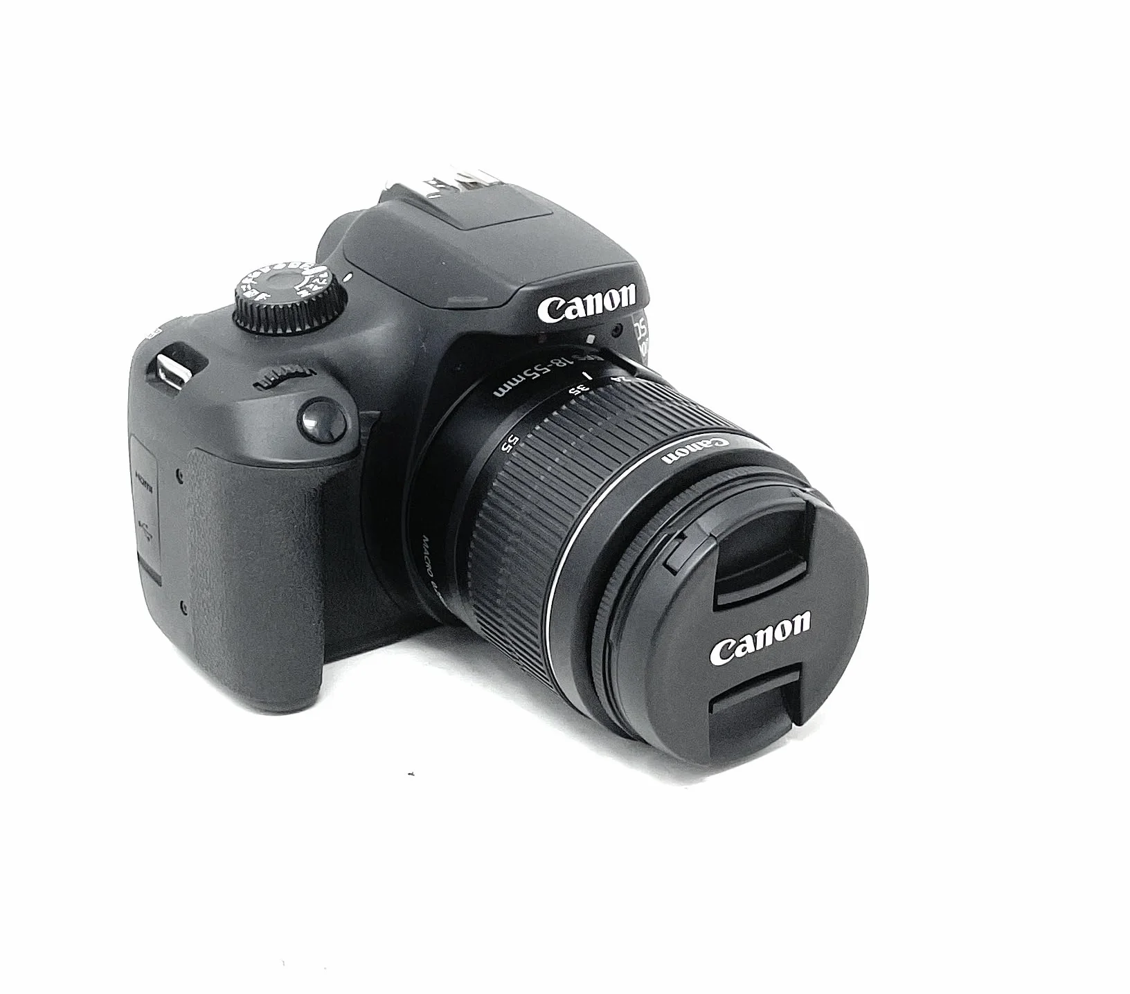 Canon EOS 4000D DSLR Camera and EF-S 18-55 mm f/3.5-5.6 III Lens - Black GB
