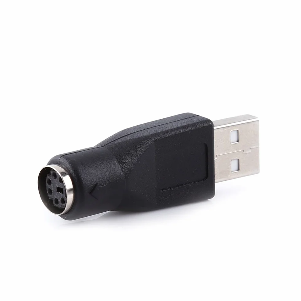Adaptateur de Clavier USB vers PS/2, USB 2.0 A Mâle à PS/2 Femelle Convertisseur pour PC Souris