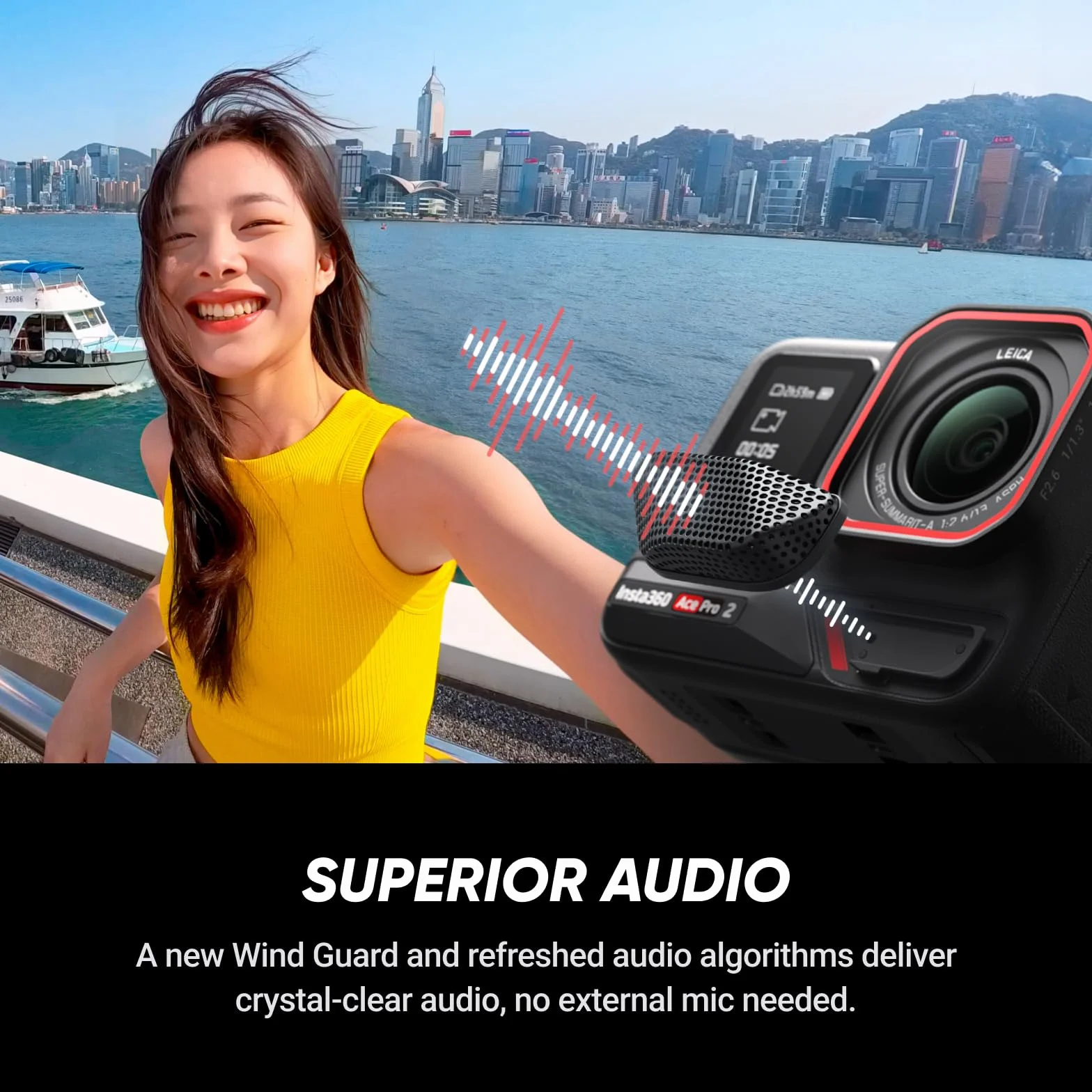 Insta360 Ace Pro 2 Xplorer-Bundle - wodoszczelna kamera sportowa 8K z Leica, czujnik 1/1,3", chip Dual-Ki, wiodąca wydajność przy słabym świetle, najlepszy dźwięk