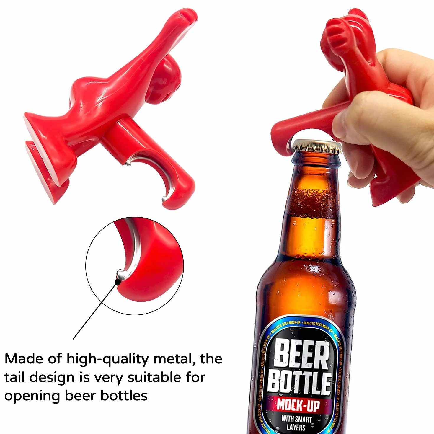 Tire Bouchon Cadeau Homme, 3pcs Rouges Tire Bouchon Cadeau Homme Femme,Bière Ouvre Bouteille Tire Bouchon Drole pour Cadeau Noël Anniversaire