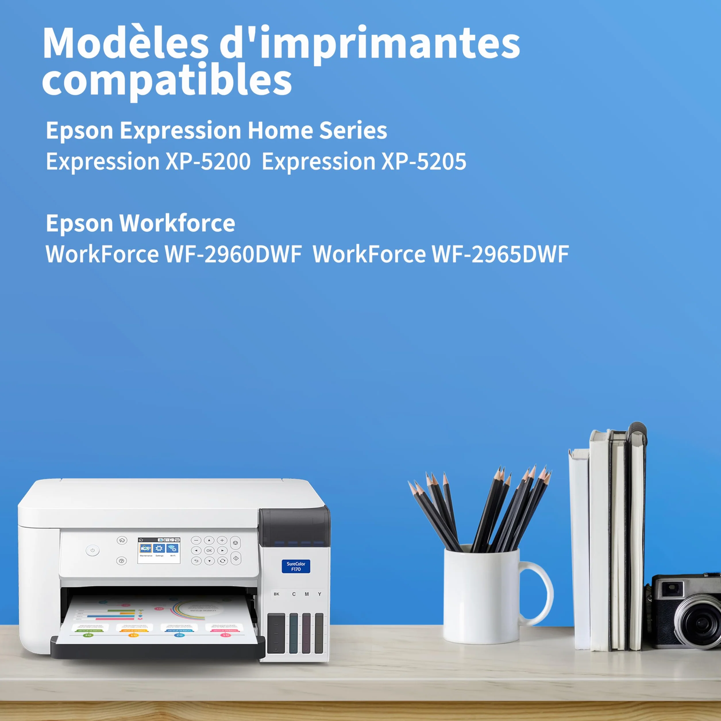 Cartouche d'encre Epson 503XL Multipack 15 pièces pour XP-5200 XP-5205 WF-2960 WF-2965