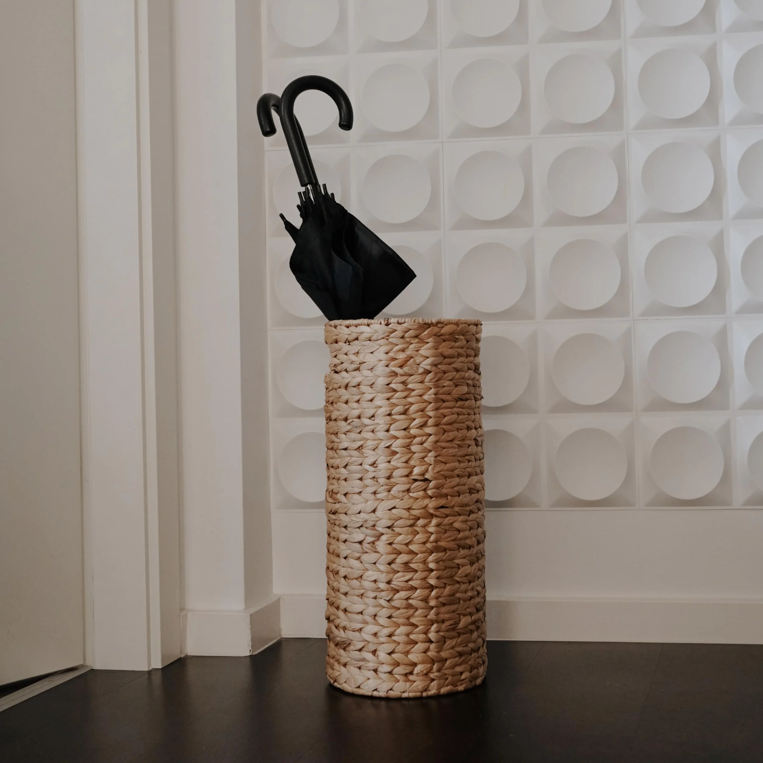 Decorasian Porte-parapluie en imitation rotin Ø 22 cm H 50 cm Naturel