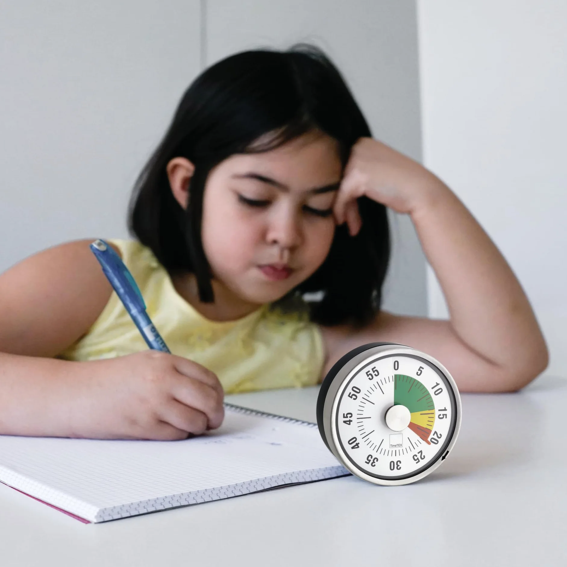 TimeTex Horloge compacte avec aimant et plaque de signalisation