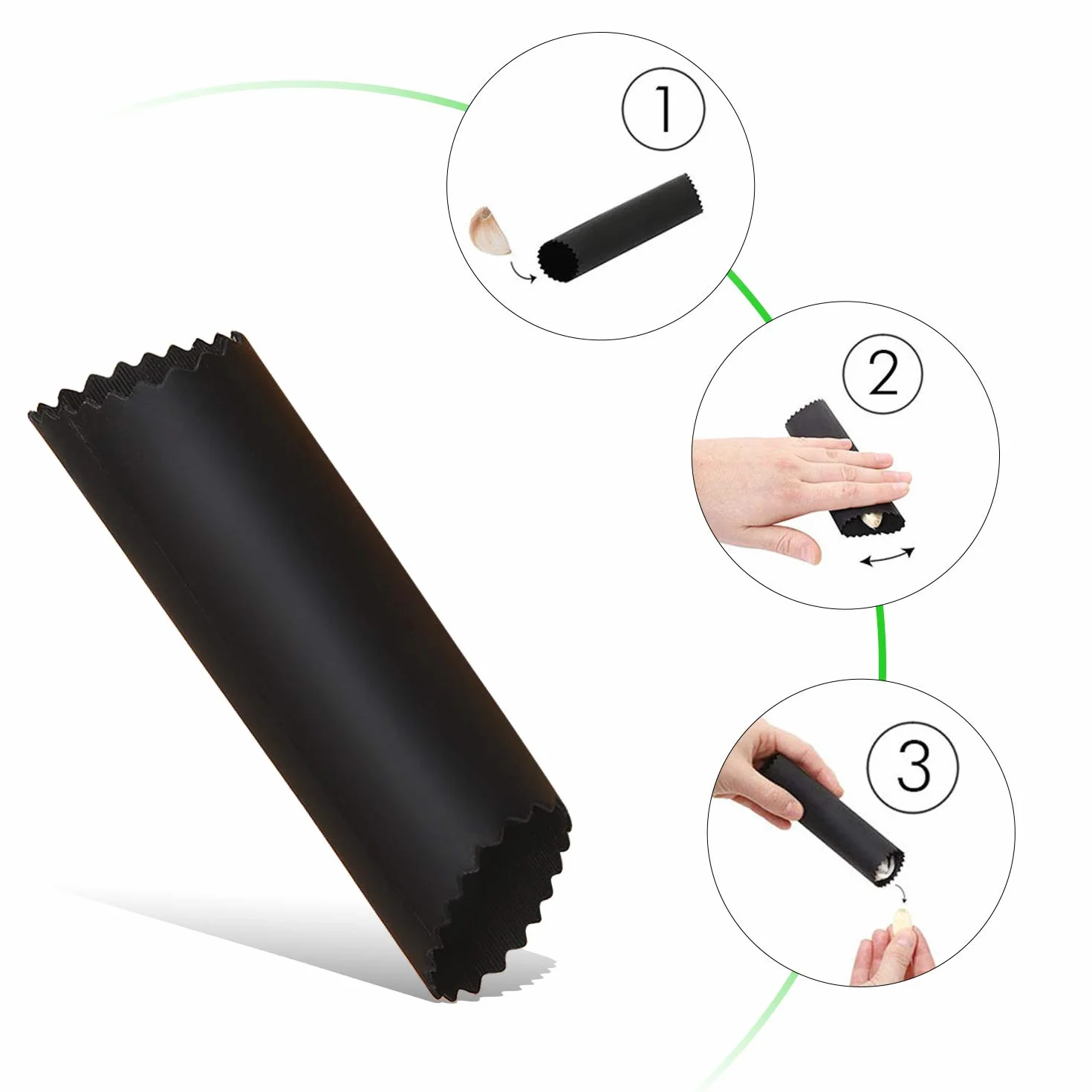 Presse-ail Coupe-ail Acier inoxydable 430 Gingembre Éplucheur Brosse de nettoyage