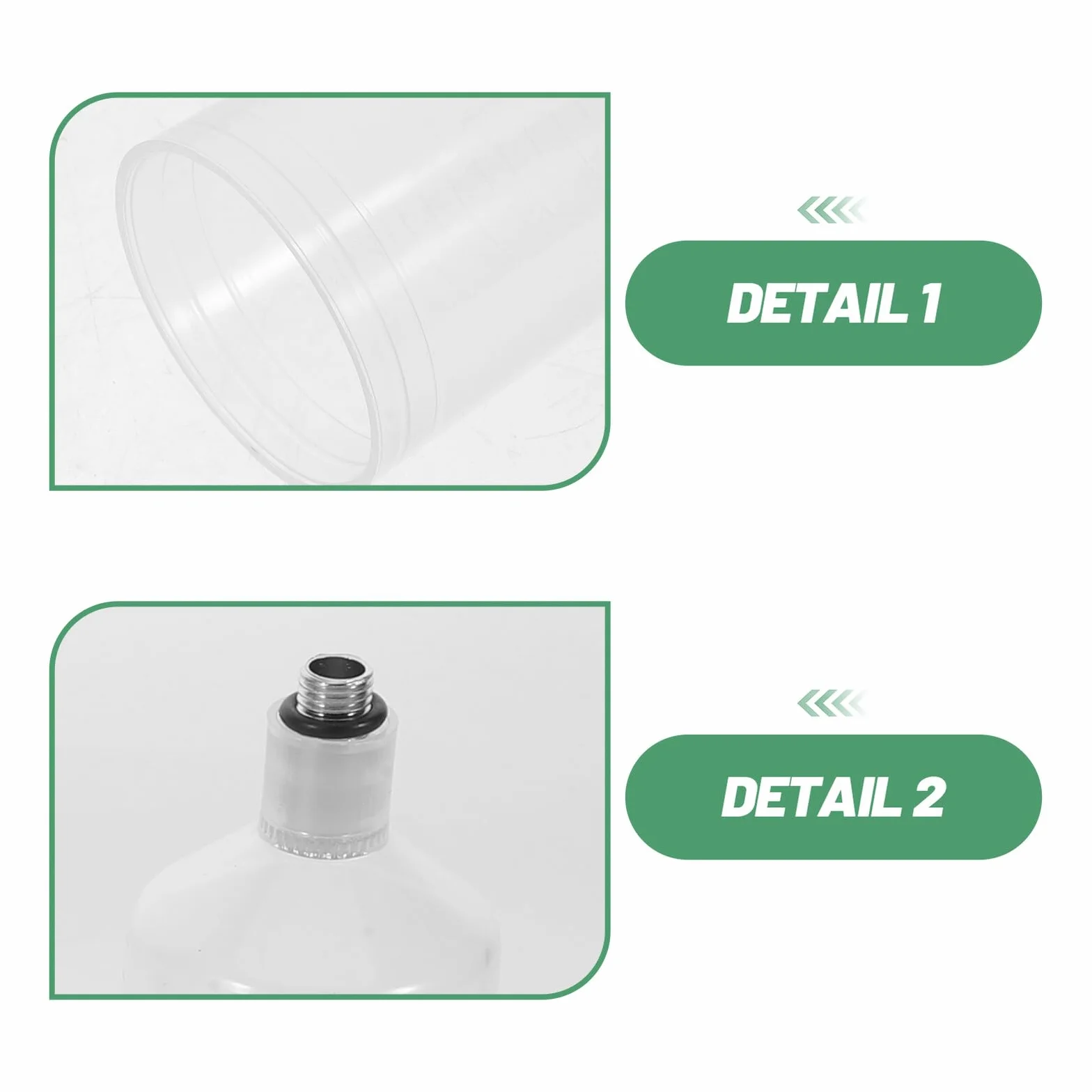 JOINPAYA Lot de 5 Godets d'Aérographe Universels 20 et 40 mm Pots de Peinture Étanches en Plastique