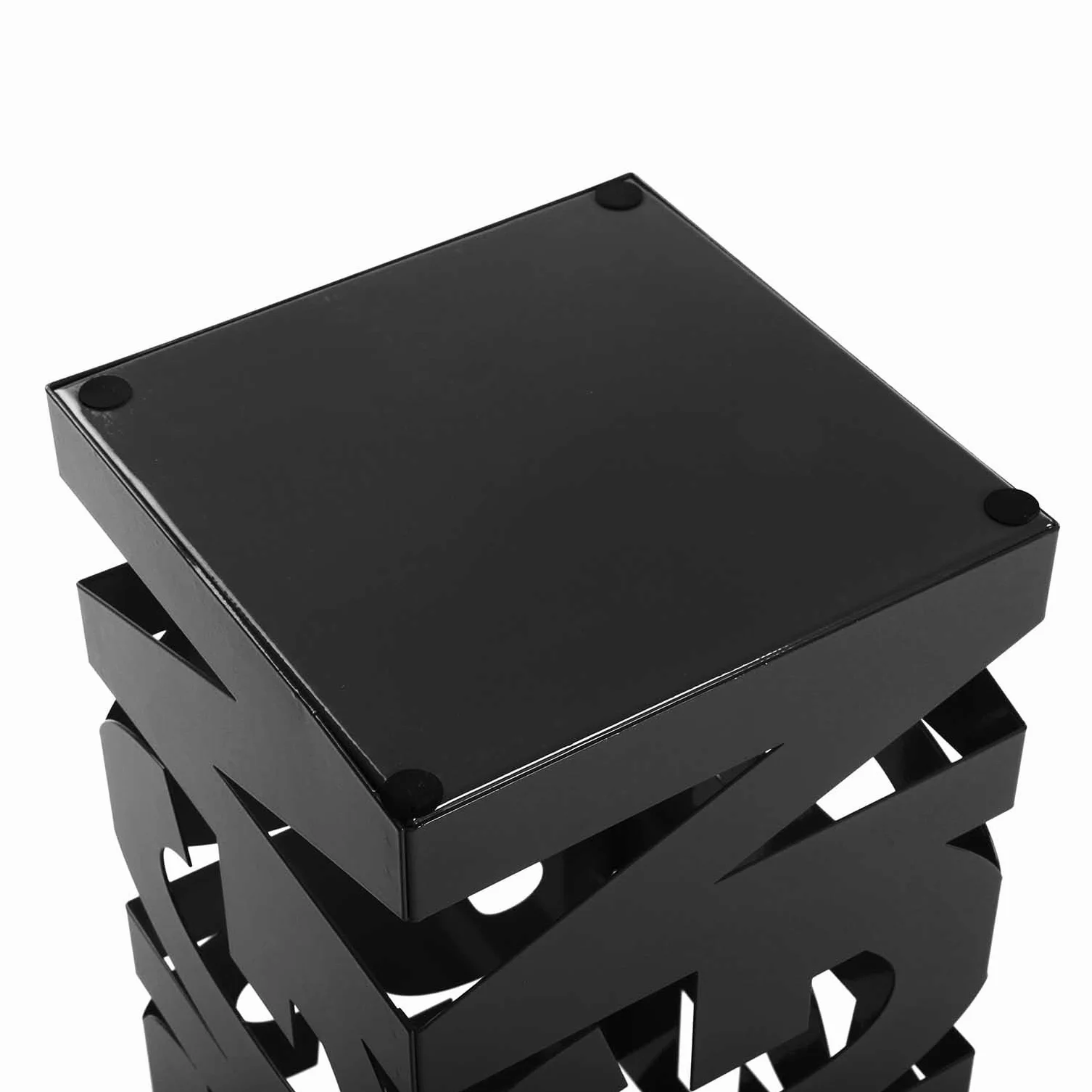 Porte-Parapluie Moderne Métal Noir 52x19x19 cm Versa Design