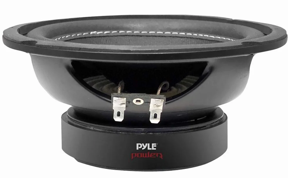 6.5" Car Subwoofer Speaker – 600W Dual Voice Coil, 4 Ohm, Non-Pressed Paper Cone, Foam Surround, Black Basket – Pyle PLPW6D