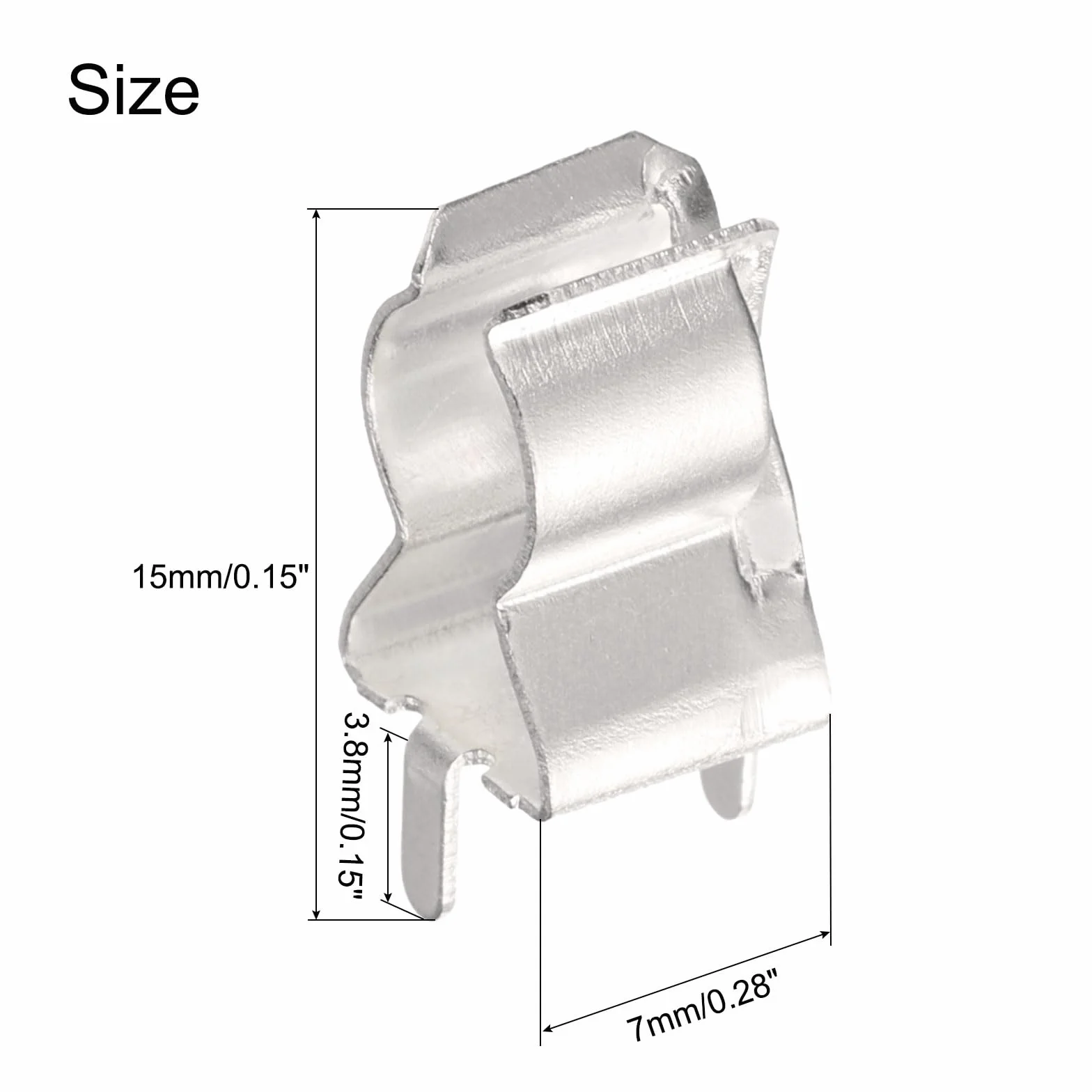 QUARKZMAN 10 sztuk bezpieczników zaciskowych do 6 x 30 mm szklana ceramiczna rura uchwyt zaciskowy szklana ceramiczna rura uchwyt zaciskowy mosiężny klips bezpiecznik klips srebrny