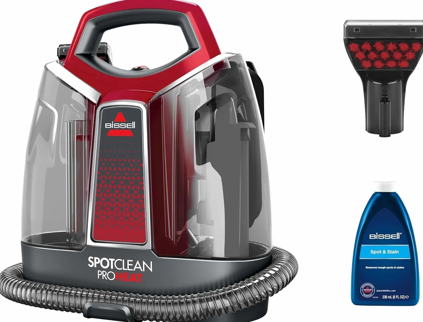 BISSELL SpotClean ProHeat 36988 Shampouineuse Canapé 330W Nettoyeur Tapis Moquettes Meubles Tissus Voiture