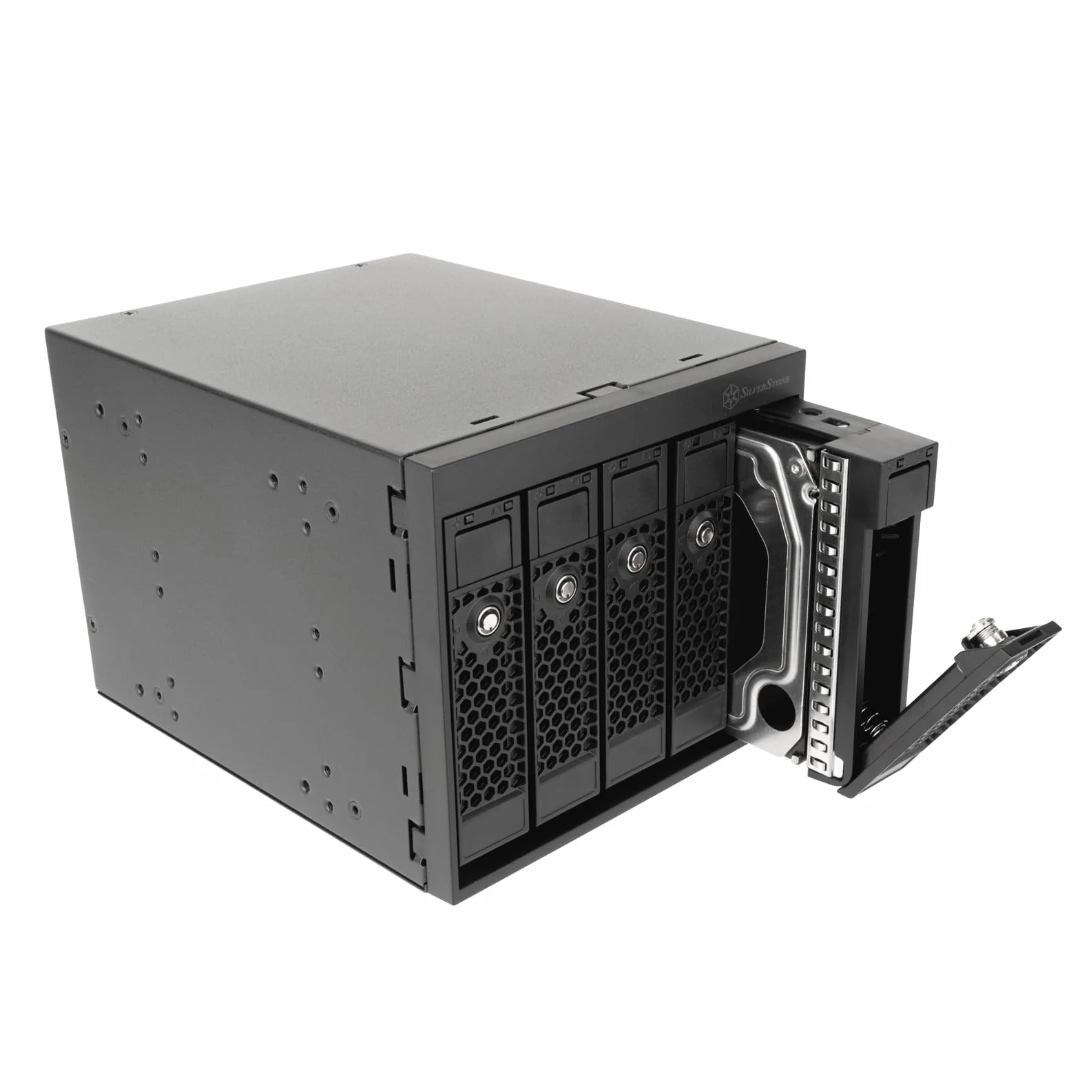 Silverstone SST-FS305B-E - Hot-Swap Adapter SAS-12G/SATA 6 Gb/s 5,25" na pięć kieszeni 3,5", SST-FS305B-E (czarny+czarny)