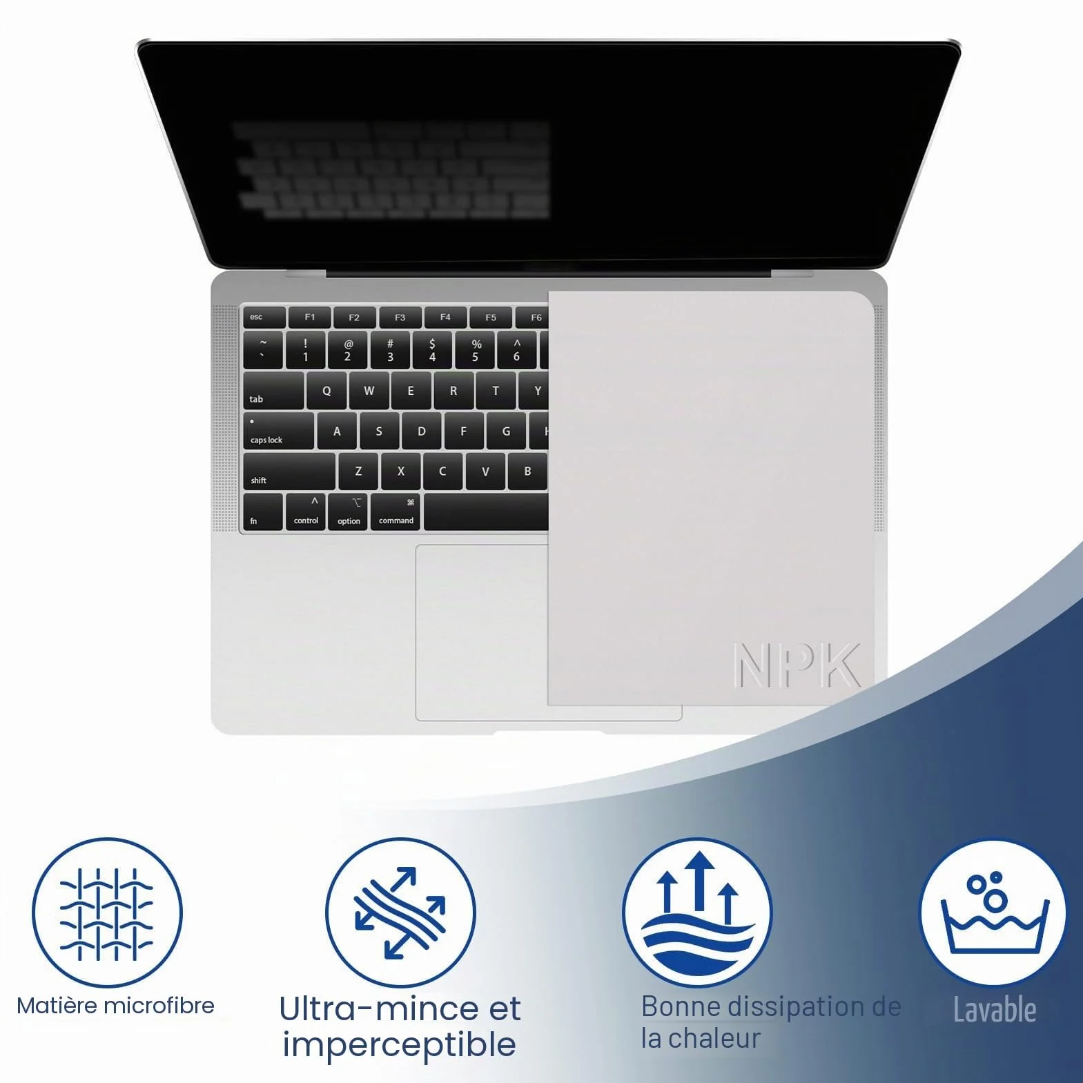 Kit Protection Écran et Clavier pour MacBook Pro 13/14 Pouces, Dell XPS, HP - Chiffon Microfibre 29x19 cm