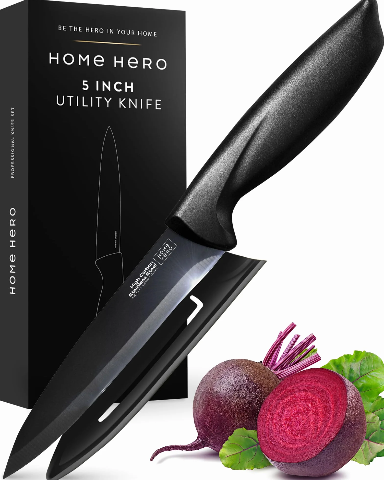 Home Hero Couteau Cuisine en Acier Inoxydable - Santoku Couteau Japonais - Couteau Office - Couteaux et Ustensiles de Cuisine