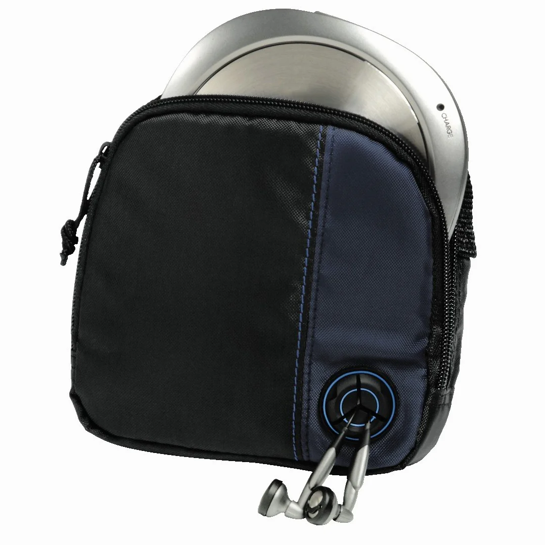 Hama 33716, Etui na Odtwarzacz CD i 3 Płyty, Czarny/Granatowy