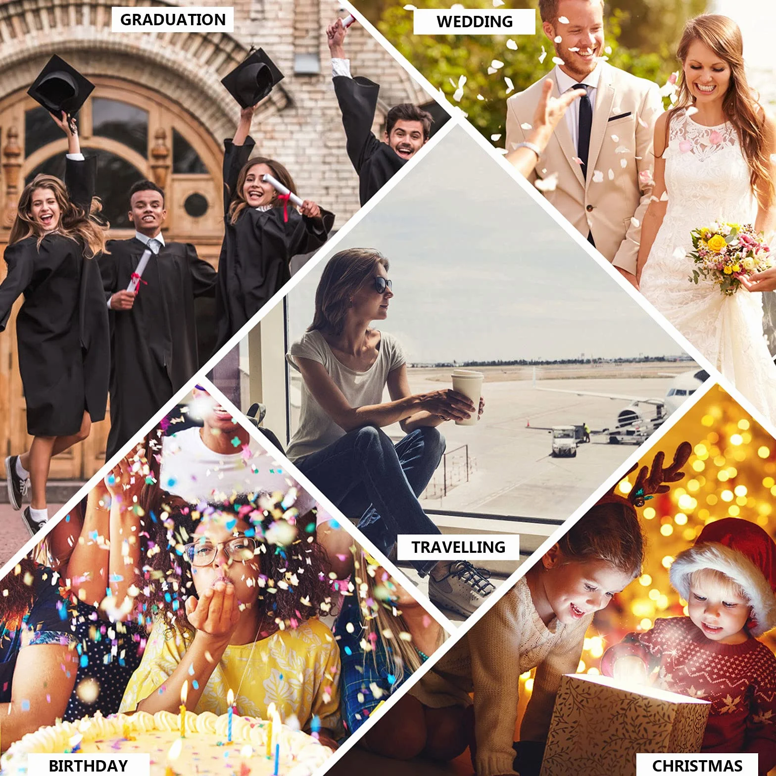 Magnetic Self-Stick Page Photo Album Leather Cover DIY for Wedding Anniversary Holds 3X5 4X6 6X8 8X10