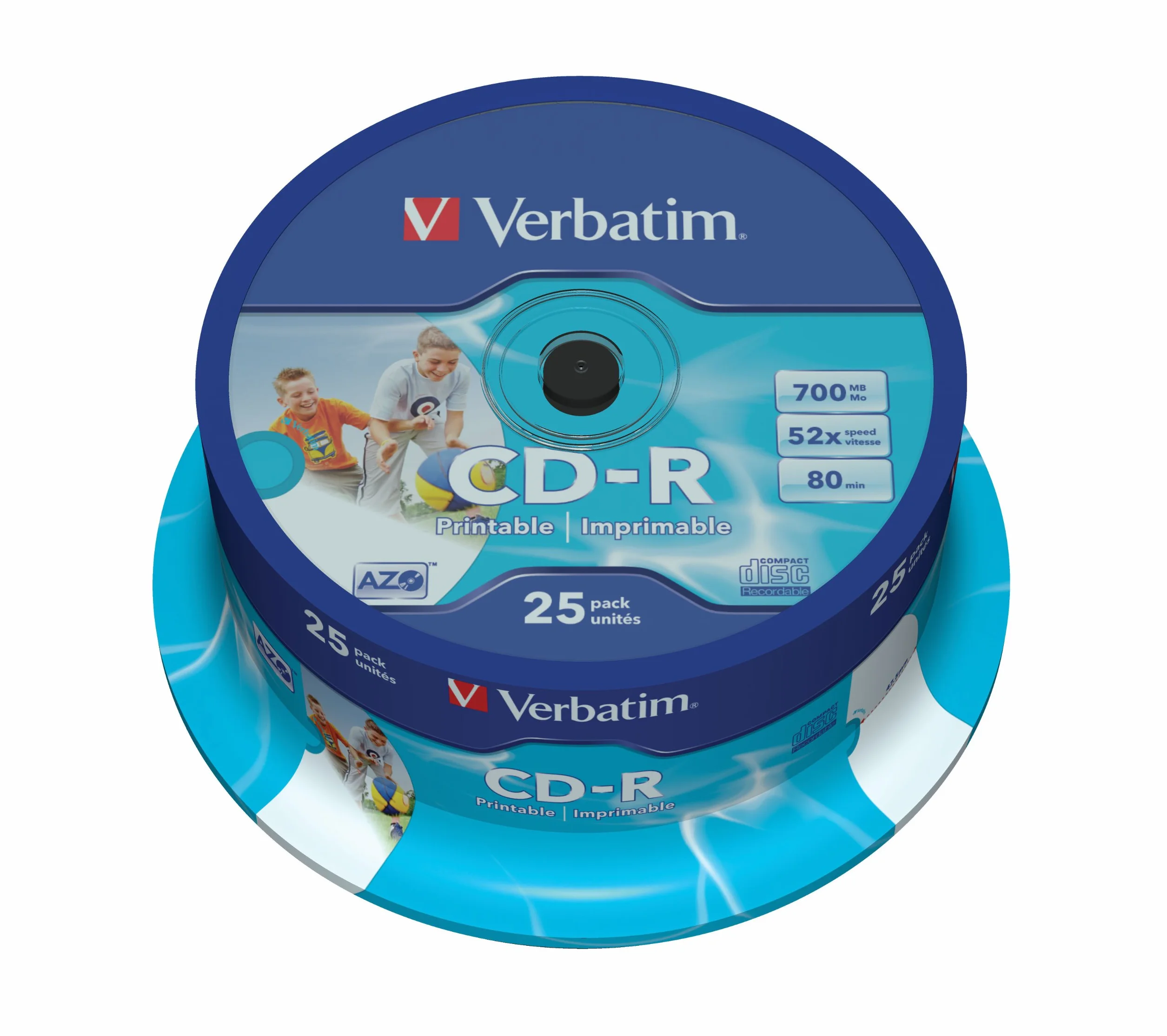 Verbatim CD-RW Virgin CD-R 700 Mo 25 pièces 120 mm 52x