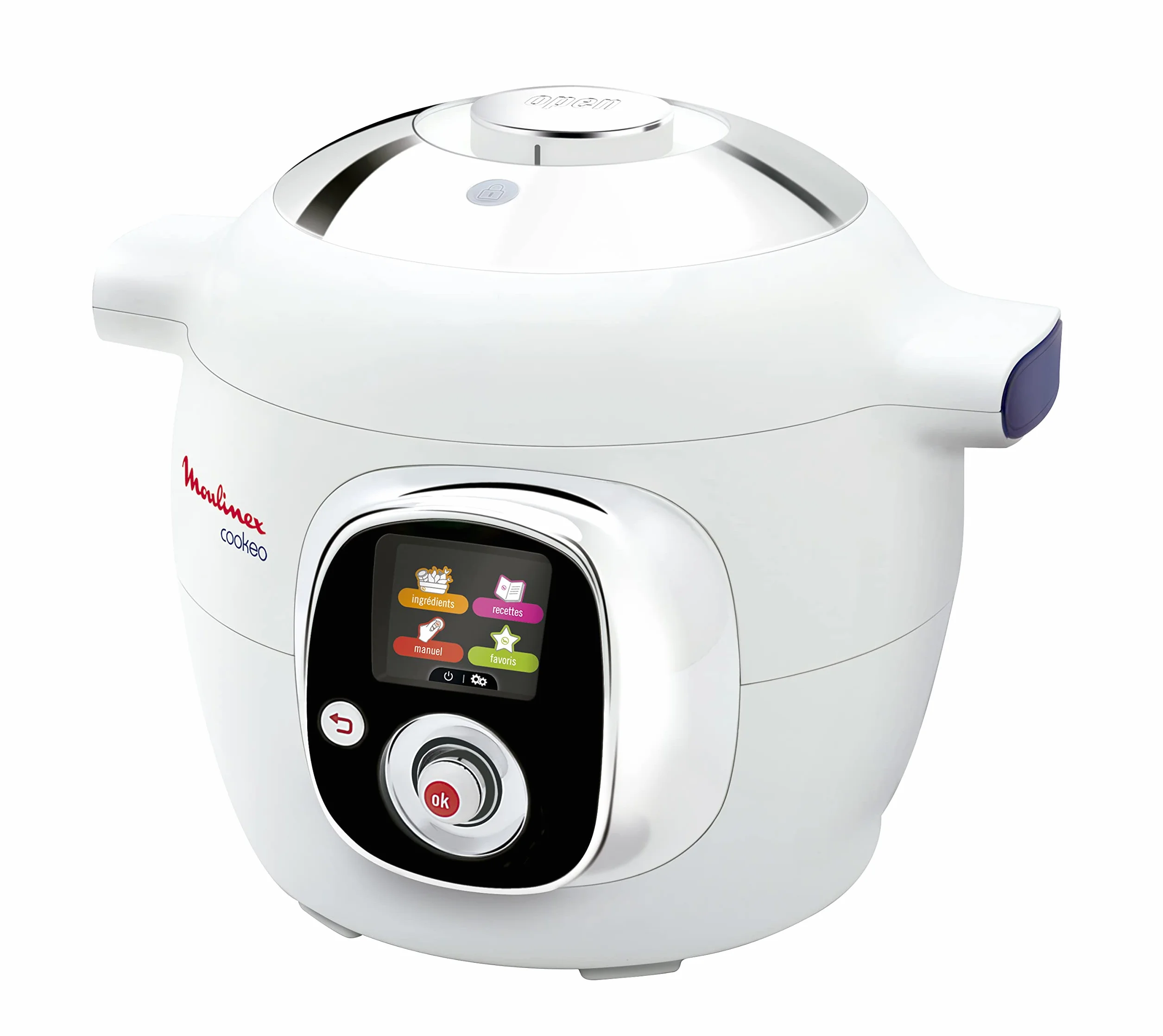 Moulinex Cookeo Multicuiseur intelligent, 6 L, 1200 W, 100 recettes préprogrammées, Jusqu'à 6 personnes, 6 modes de cuisson, Guide pas à pas, Facile à utiliser CE704110