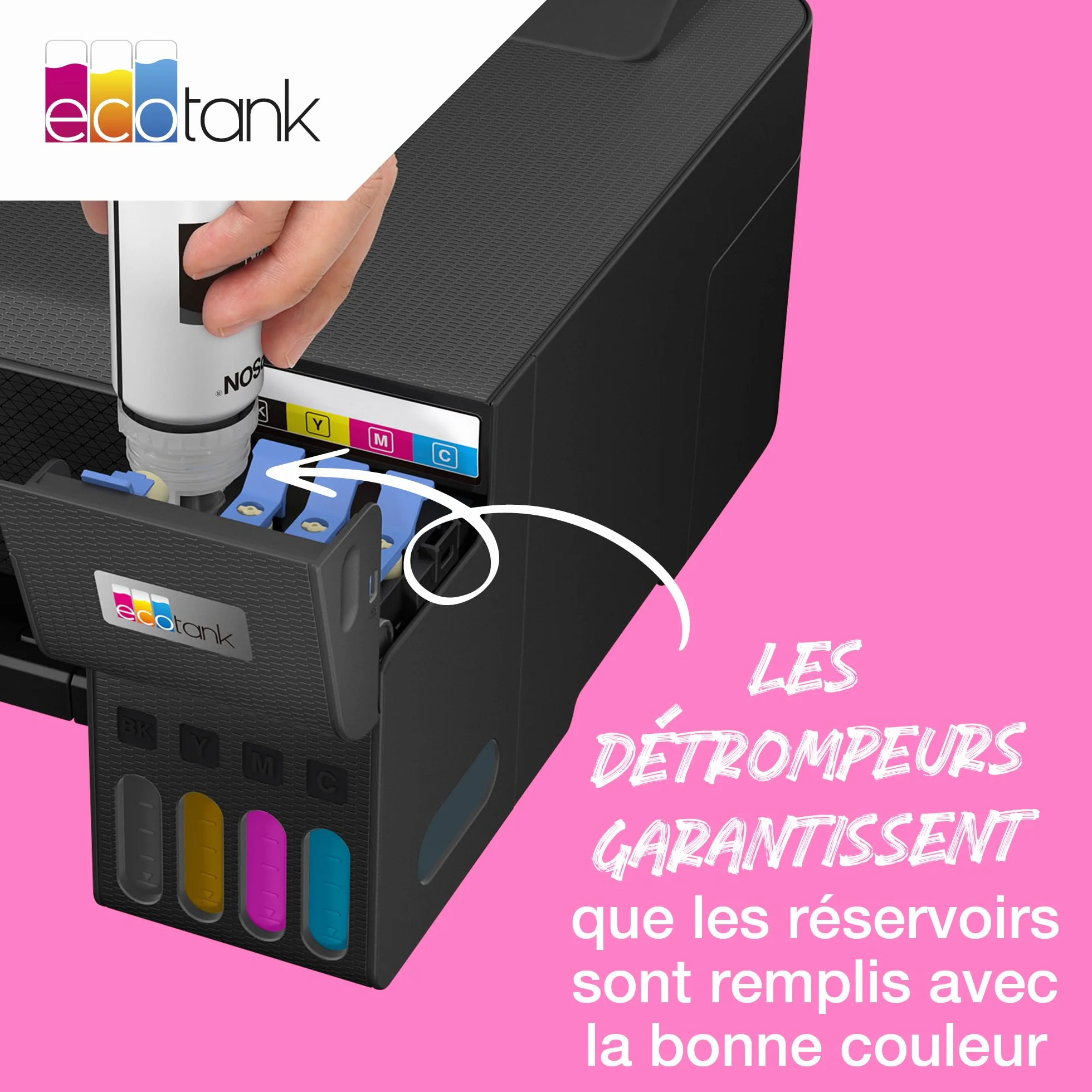 Epson EcoTank 104 Bouteille d’Encre Noir Haute Capacité 4,500 Pages