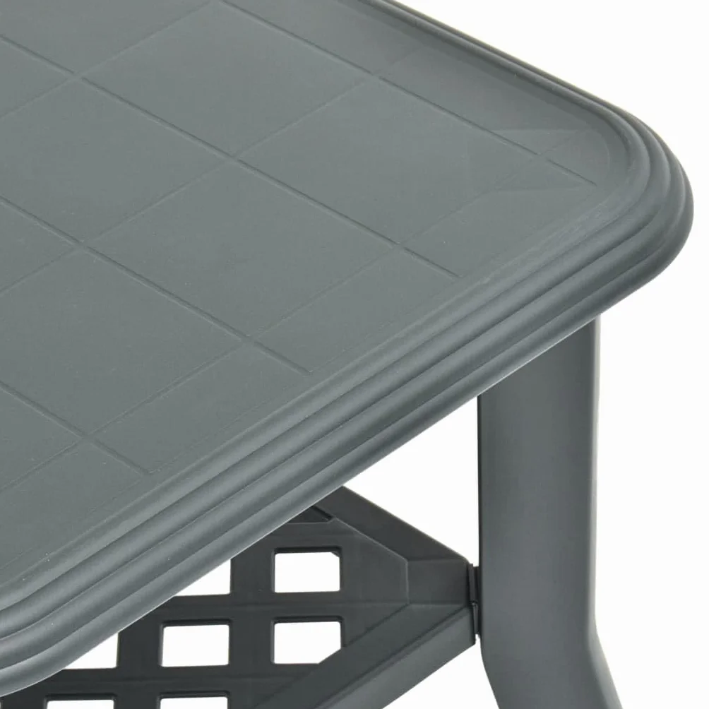 vidaXL Table Basse Table d'Appoint avec Une Etagère Table de Salon Bout de Canapé Table de Canapé Maison Intérieur Vert 90x60x46 cm Plastique