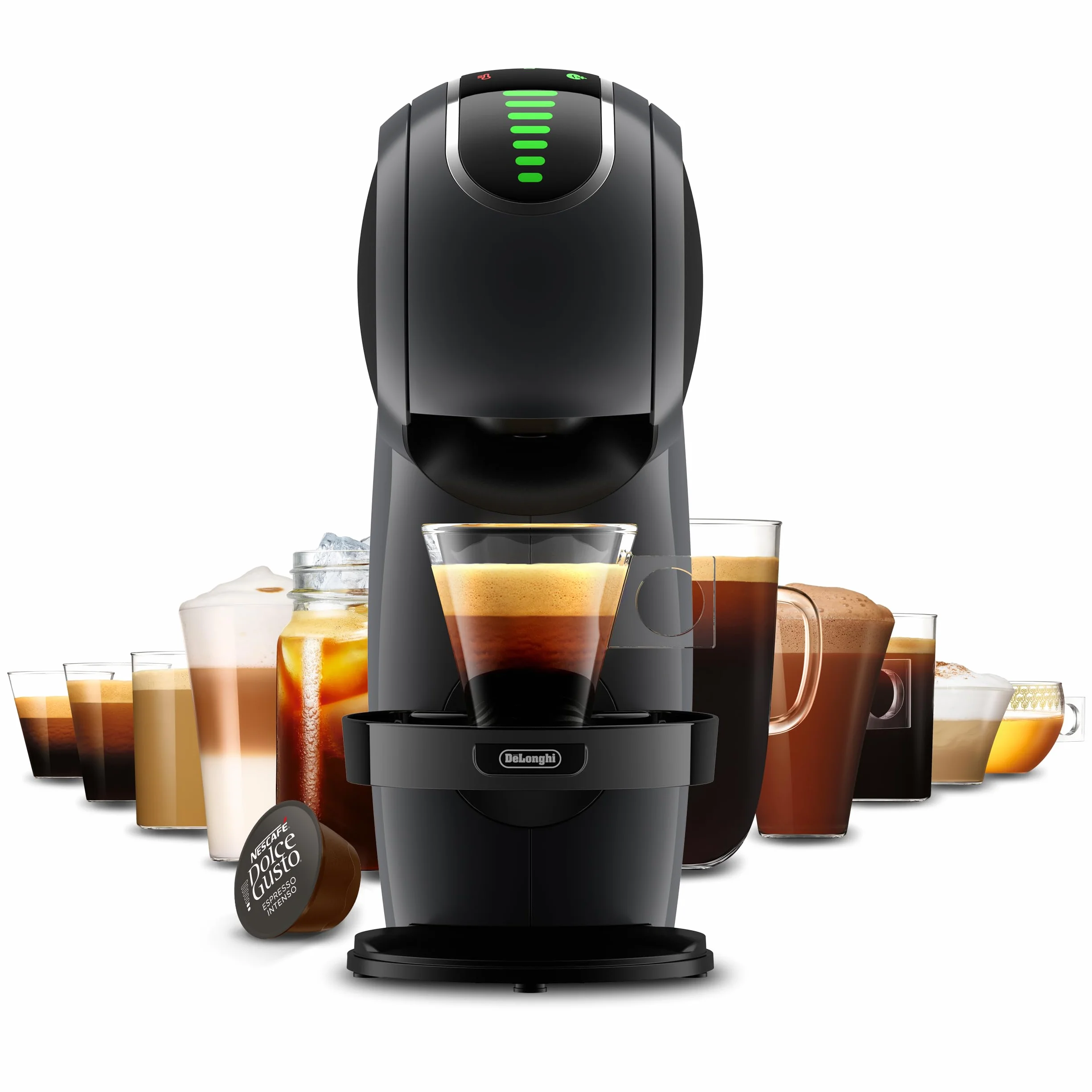 De'Longhi Nescafé Dolce Gusto, Genio S Touch EDG426.GY, machine à café à capsules, espresso, cappuccino, café au lait et plus encore, gris ardoise