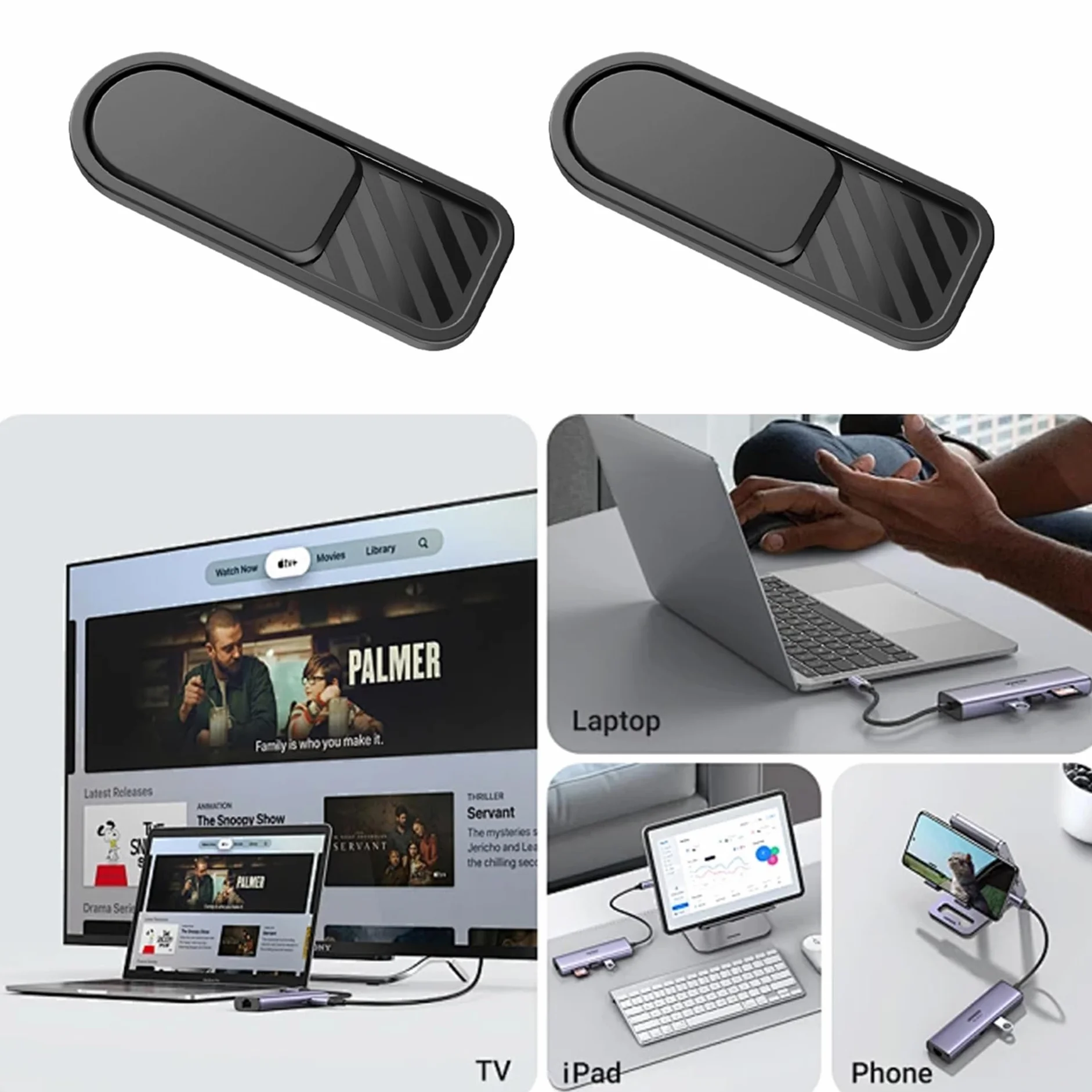 Osłona kamery internetowej, 6 sztuk, osłona kamery internetowej, osłona na telefon komórkowy, osłona kamery internetowej do laptopa, MacBook Pro, MacBook Air, iPad Air, tabletu, Mac, PC, smartfona