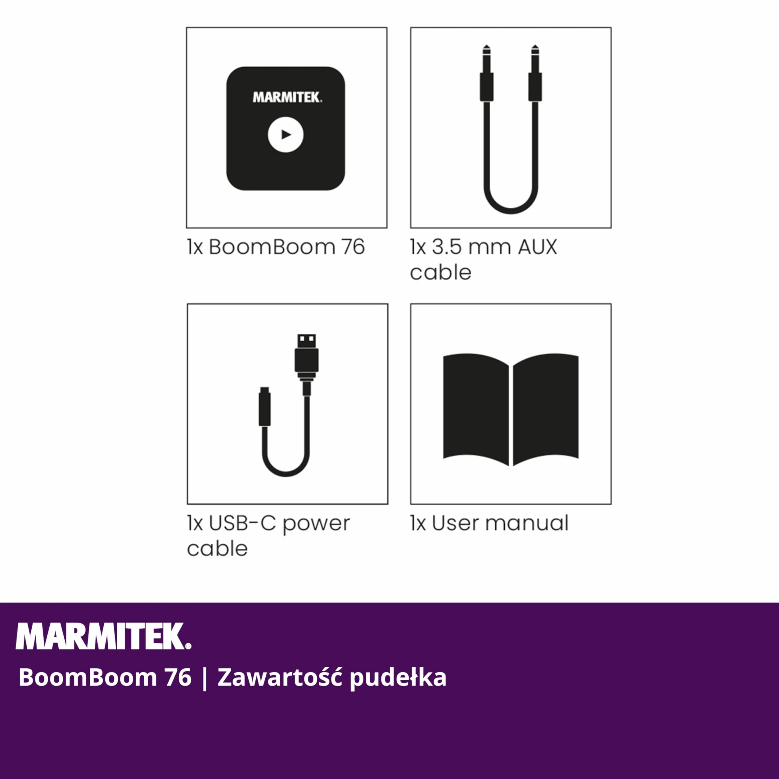 Odbiornik Bluetooth - Marmitek BoomBoom 76 - Samochód stereo - Przenośna bateria - NFC aptX - Zestaw głośnomówiący - jakość dźwięku - Szybkie połączenie