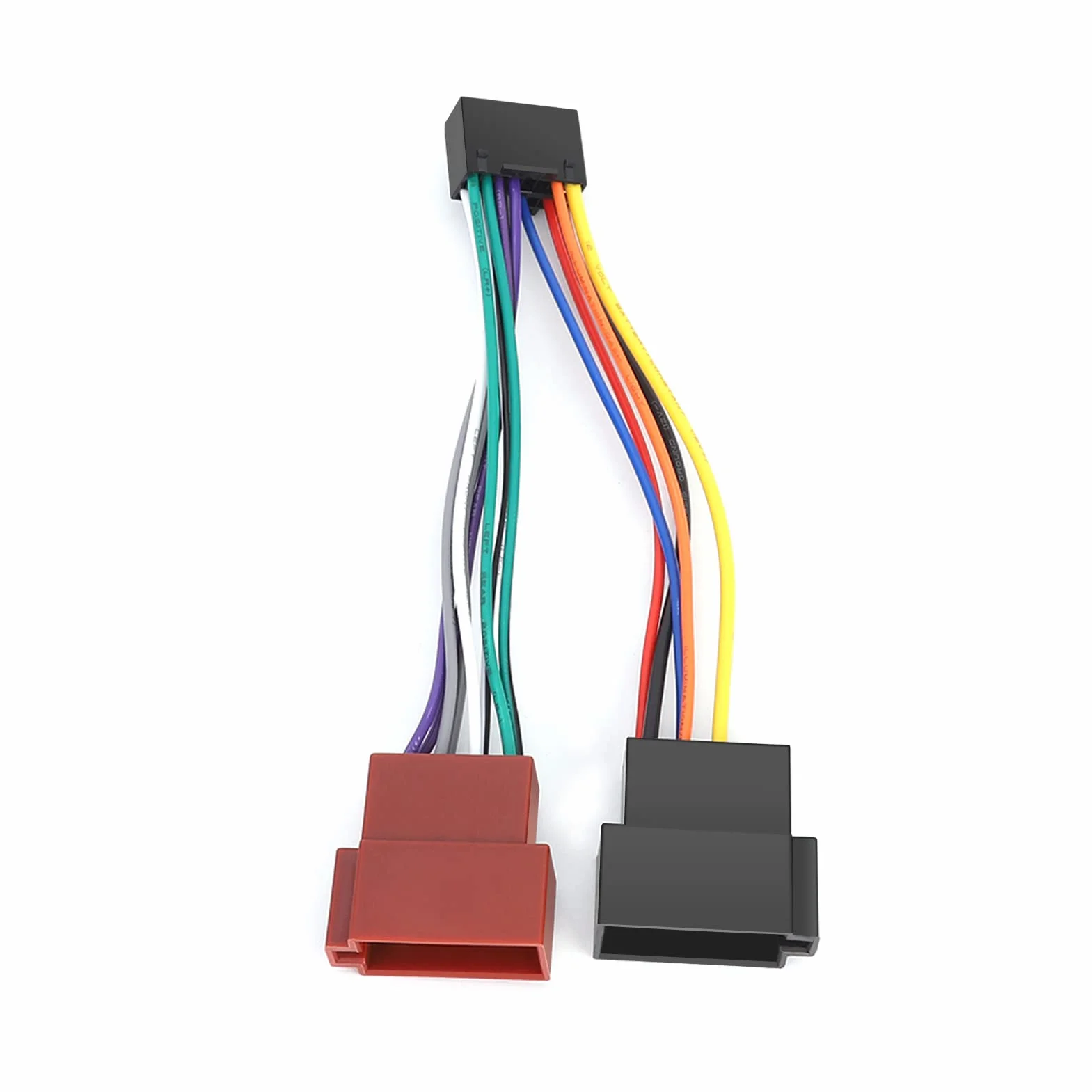 Adapter Złącza Wiązki Przewodów, 16-pinowe Radio Samochodowe Stereo Adapter ISO Adapter Złącza Wiązki Przewodów ISO dla NC JVC