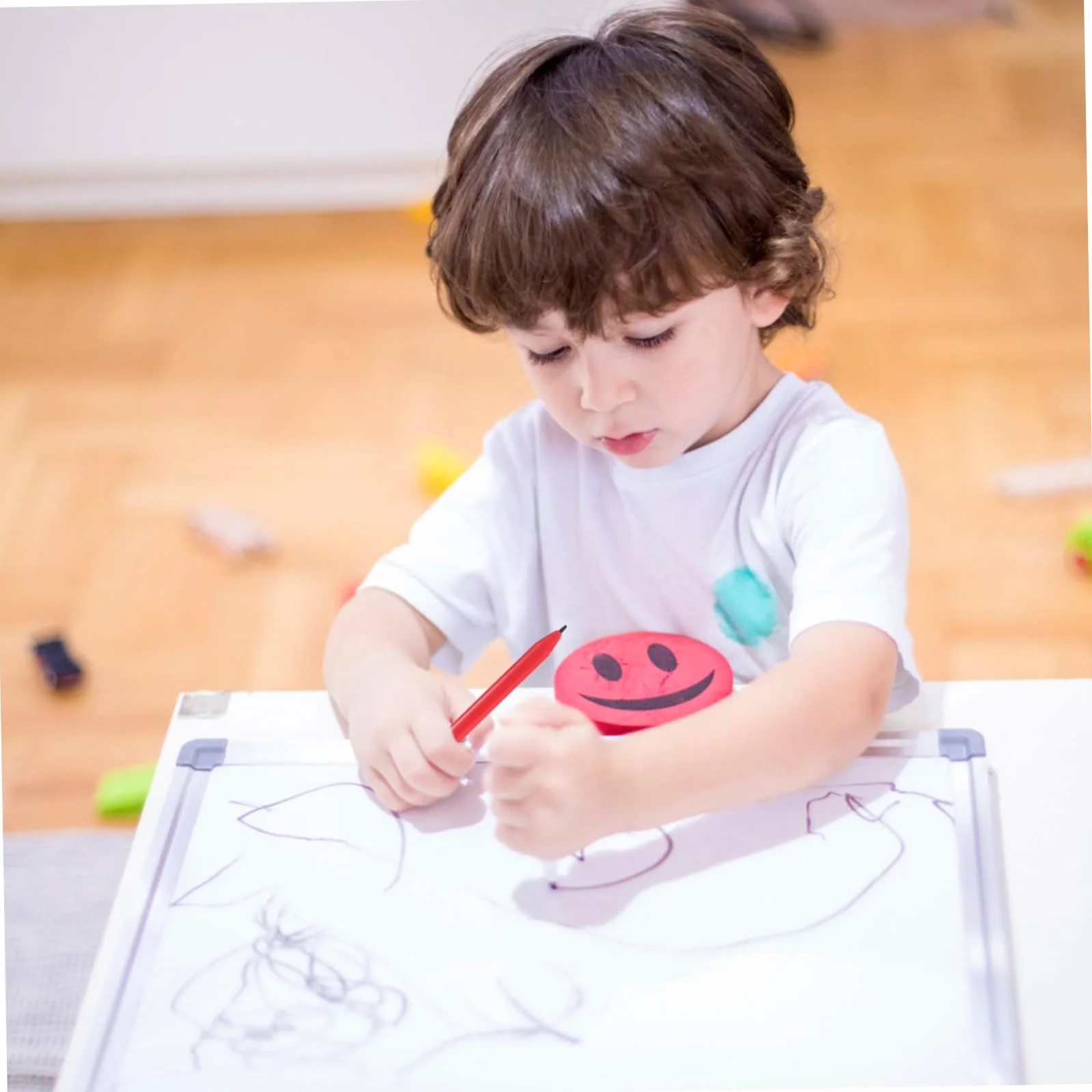 Lot de 6 stylos à dessin pour enfants - Aide à l'écriture épaisse pour peinture et dessin
