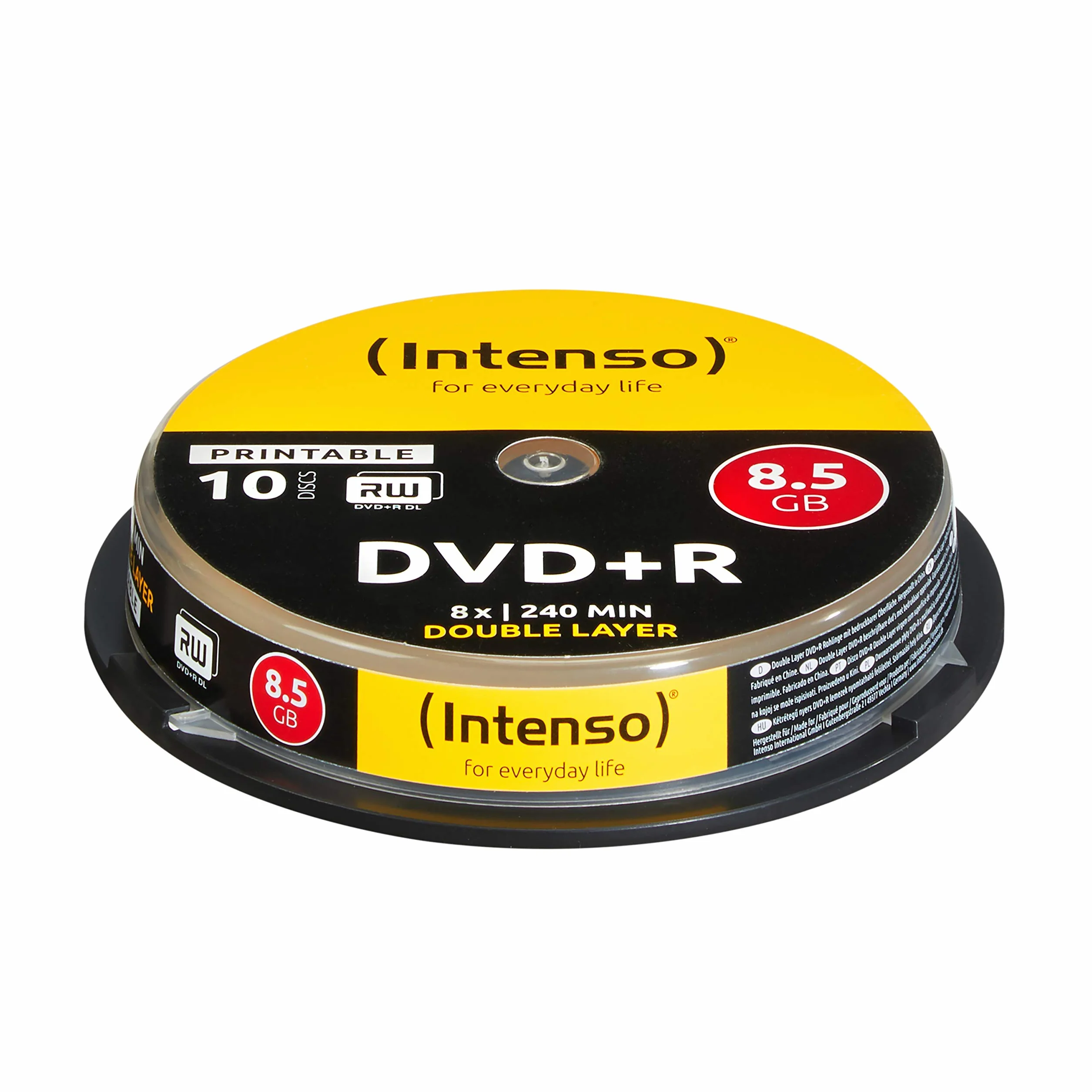 Intenso 4381142 DVD+R 8x Duel Layer Printable 10-pak ciastek